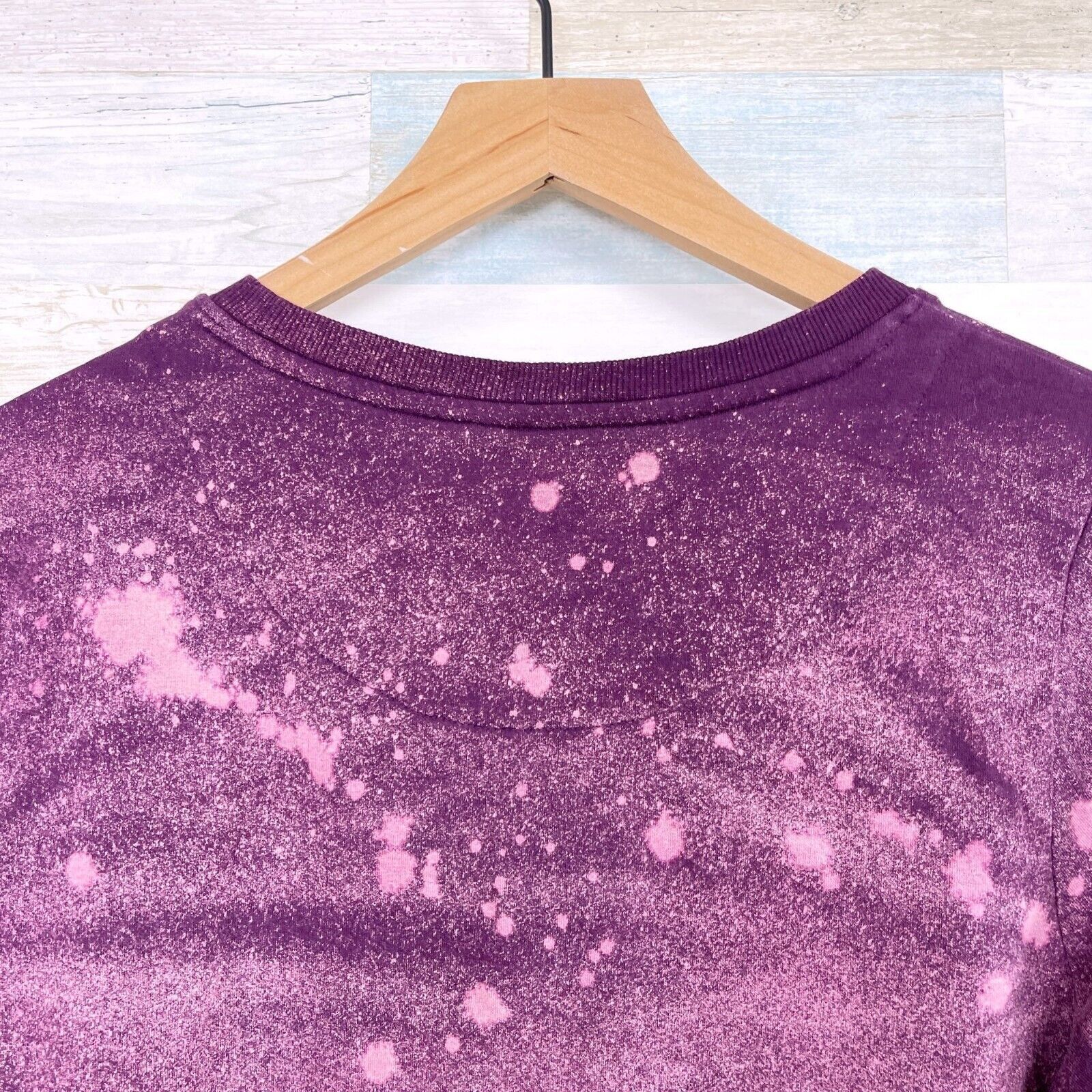 Calvin Klein Calvin Klein Spatter Sweatshirt Purple Gold Foil Womens M Size M / US 6-8 / IT 42-44 - 5 Thumbnail