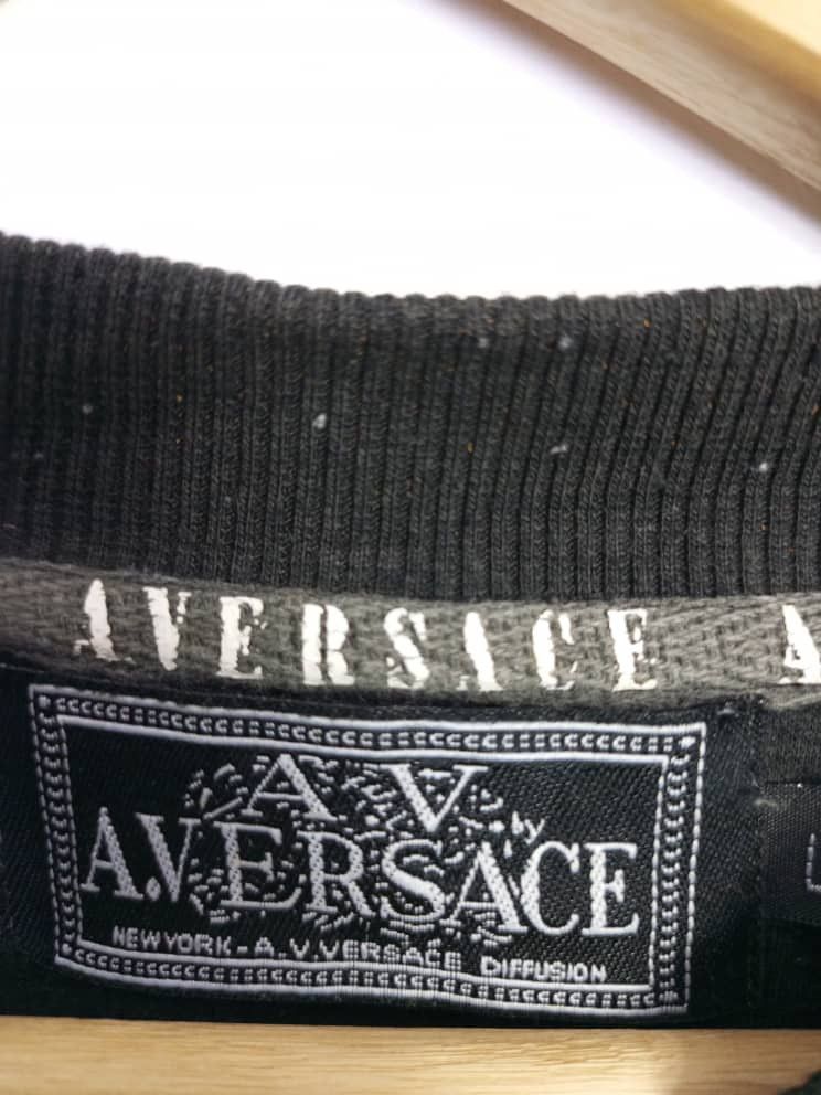 Designer × Versace × Vintage 90's A.VERSACE Versace embroidered logo sweatshirt Size US M / EU 48-50 / 2 - 4 Thumbnail