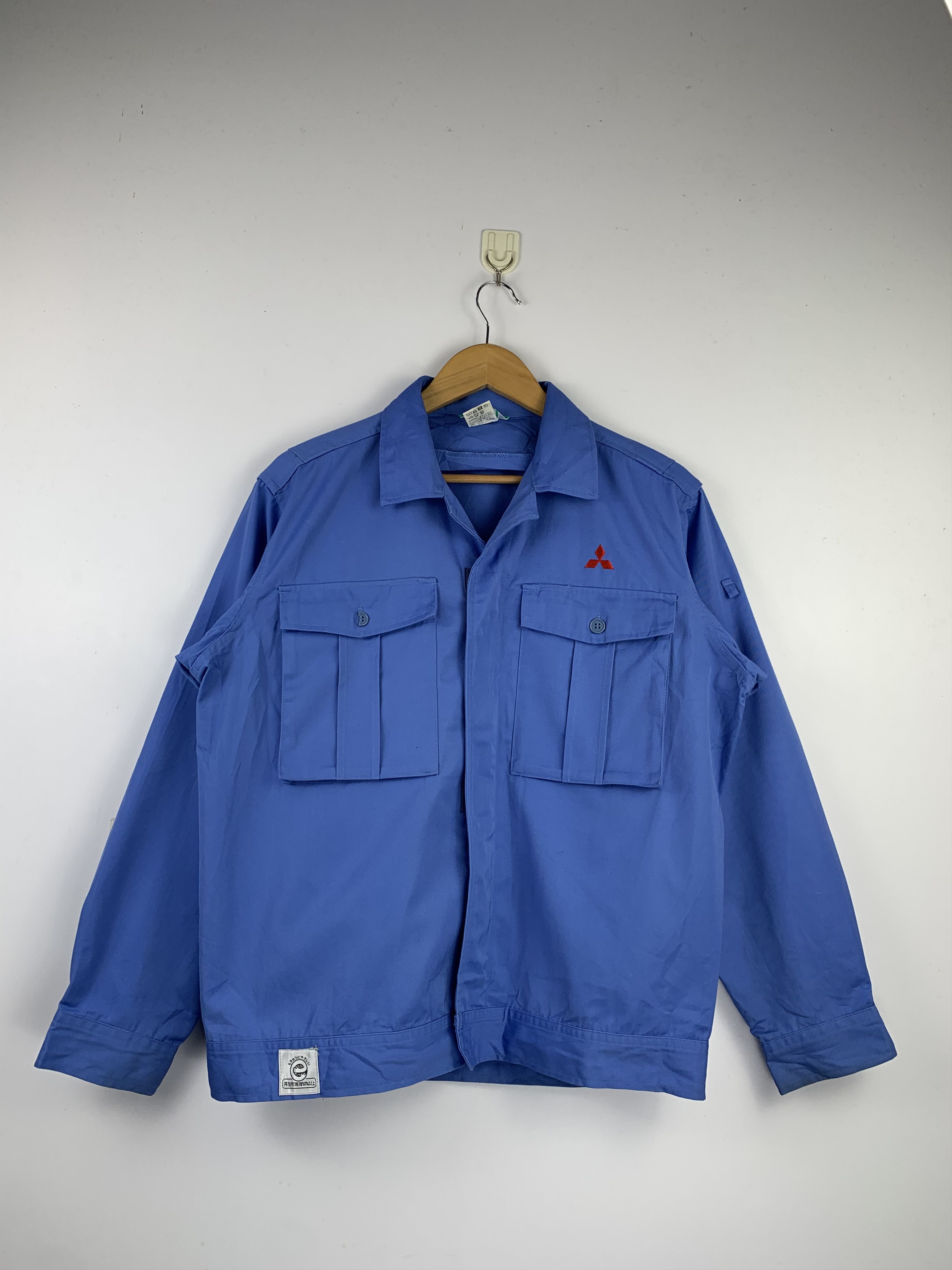 Japanese Brand Vintage Japanese Brand Mitsubishi Workers Denim Jacket J1524 Size US L / EU 52-54 / 3 - 1 Thumbnail