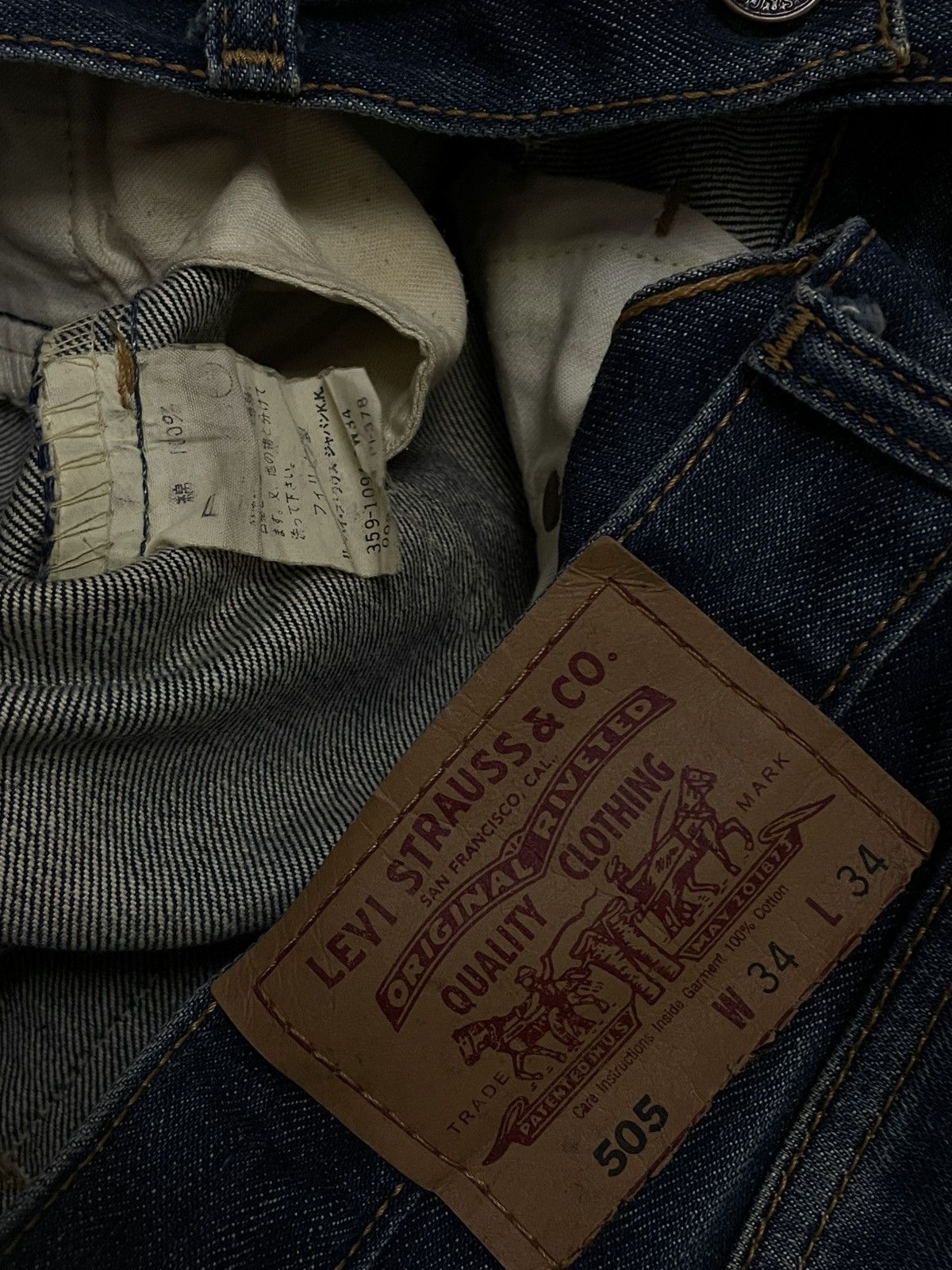 Levi's Vintage Clothing VINTAGE 505 LEVIS USA DESIGNER 90S INDIGO FADED OG DENIM Size US 34 / EU 50 - 16 Thumbnail