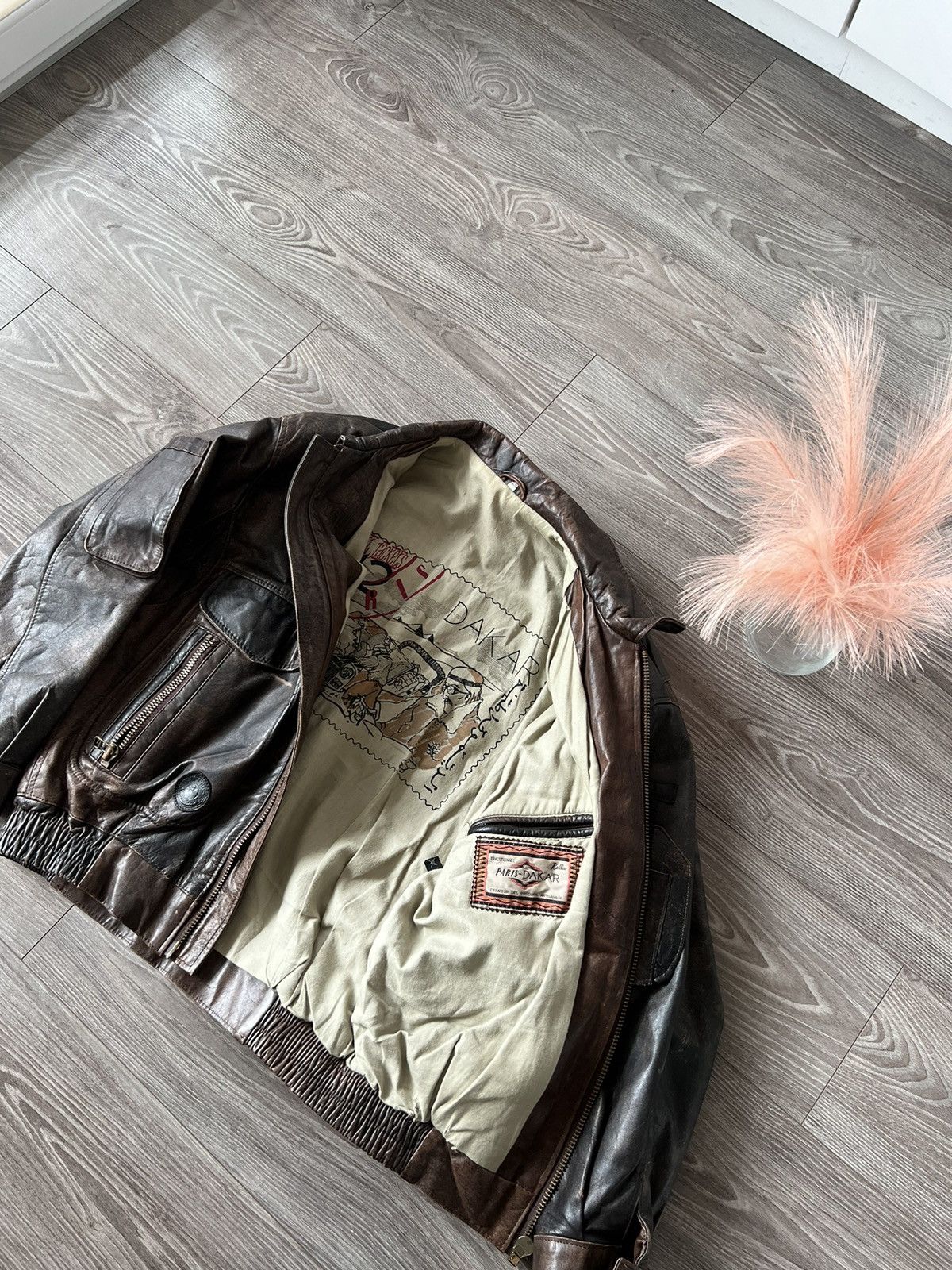 Genuine Leather × Italian Designers × Racing ‼️Vibtage 60s Genuine Leather × Italian Designers × Racing ‼️Vibtage 60s