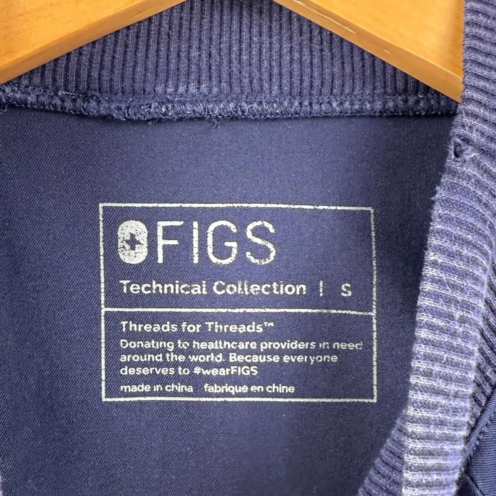 Vintage FIGS Scrub Top Men Navy Three-Pocket Leon S Size S Size US S / EU 44-46 / 1 - 3 Thumbnail