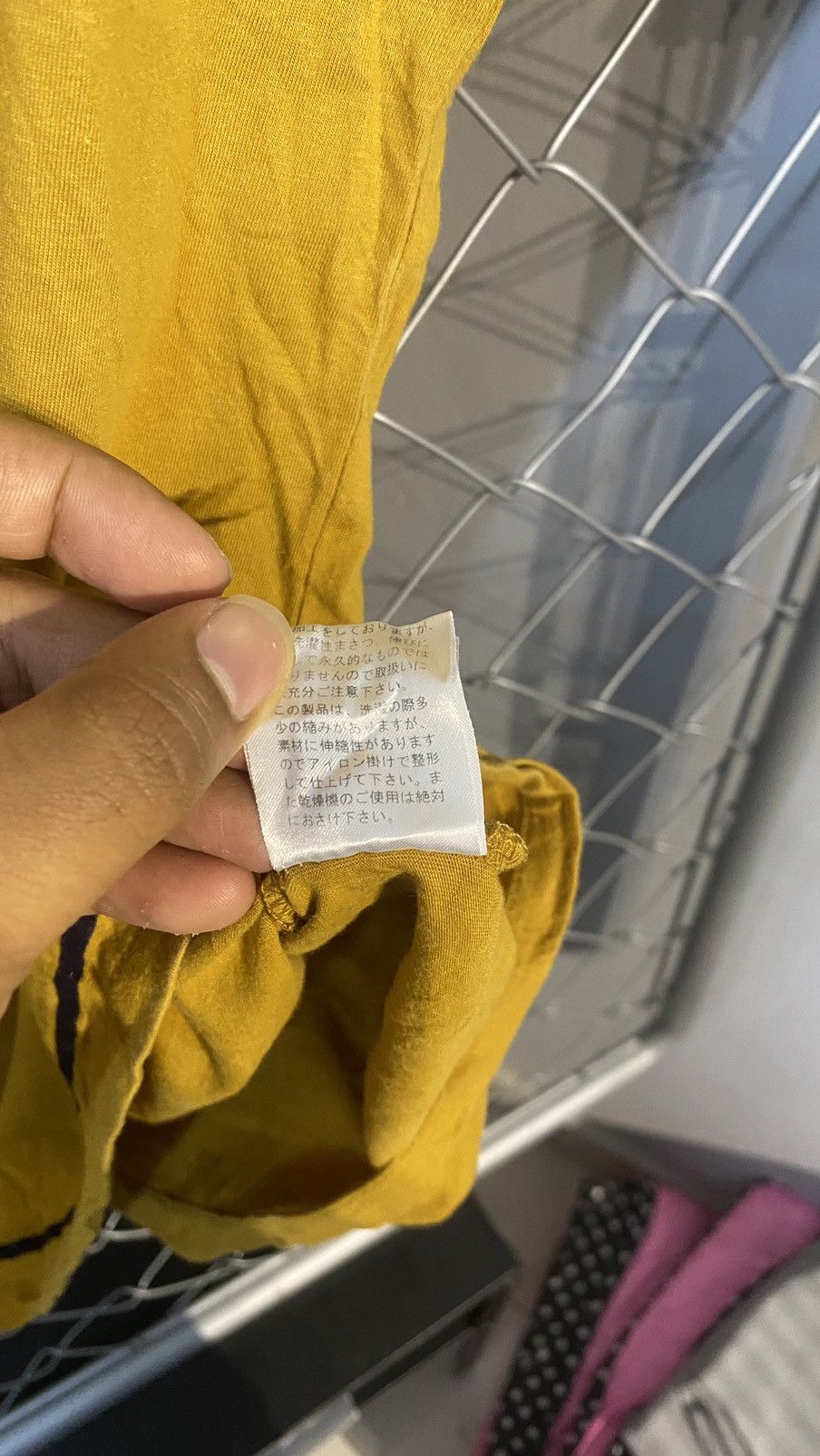 VINTAGE PPFM POLO TEE MUSTARD LARGE