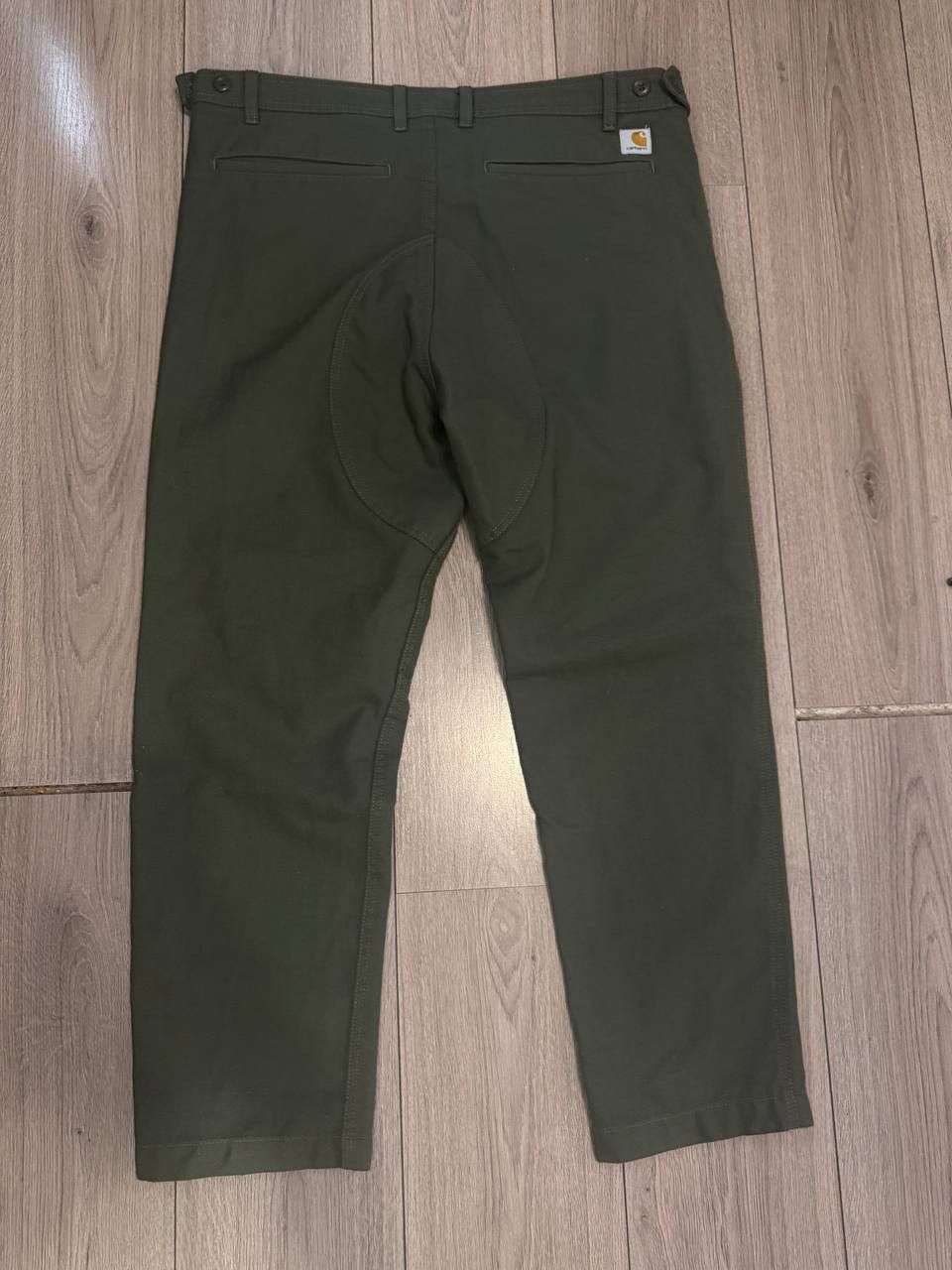 Carhartt Carhartt Barton Black Wool Tapered Trousers Size 38 Green Size US 38 / EU 54 - 4 Thumbnail
