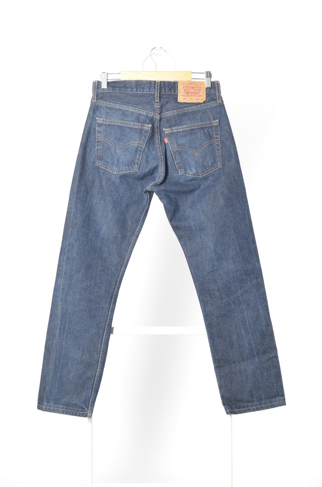 Levi's Vintage 90s Levi's 505 Washed Blue Denim Jeans Size US 30 / EU 46 - 2 Thumbnail