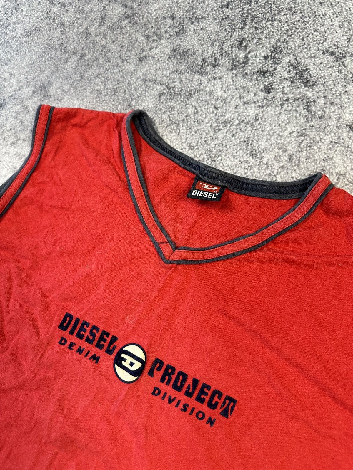 Diesel × Vintage Vintage Diesel Big Logo Tank Top Avant Garde Style USA Rare Size US M / EU 48-50 / 2 - 2 Thumbnail