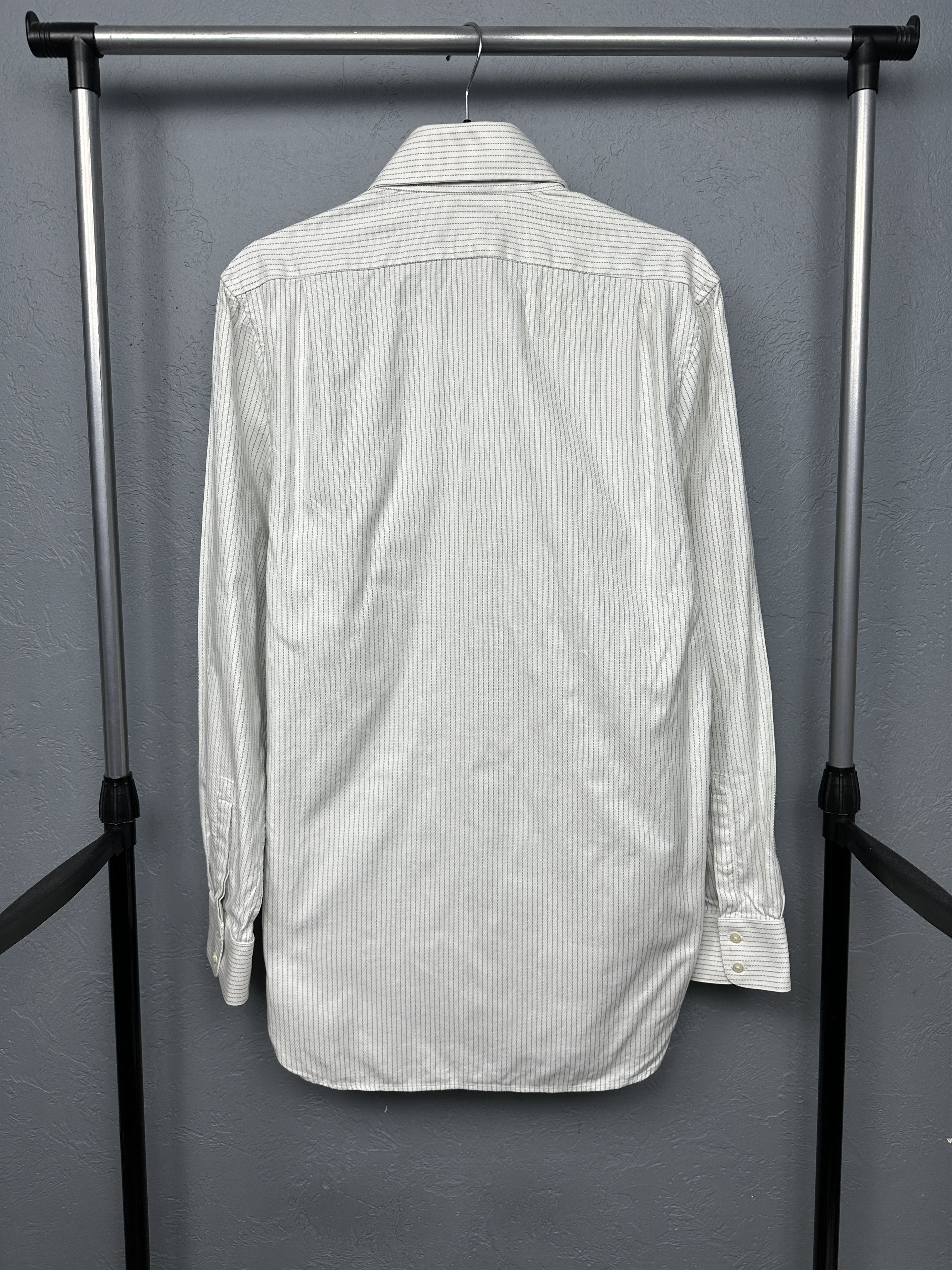 Reiss Reiss Mens Long Sleeve Striped Shirt Size US M / EU 48-50 / 2 - 7 Thumbnail