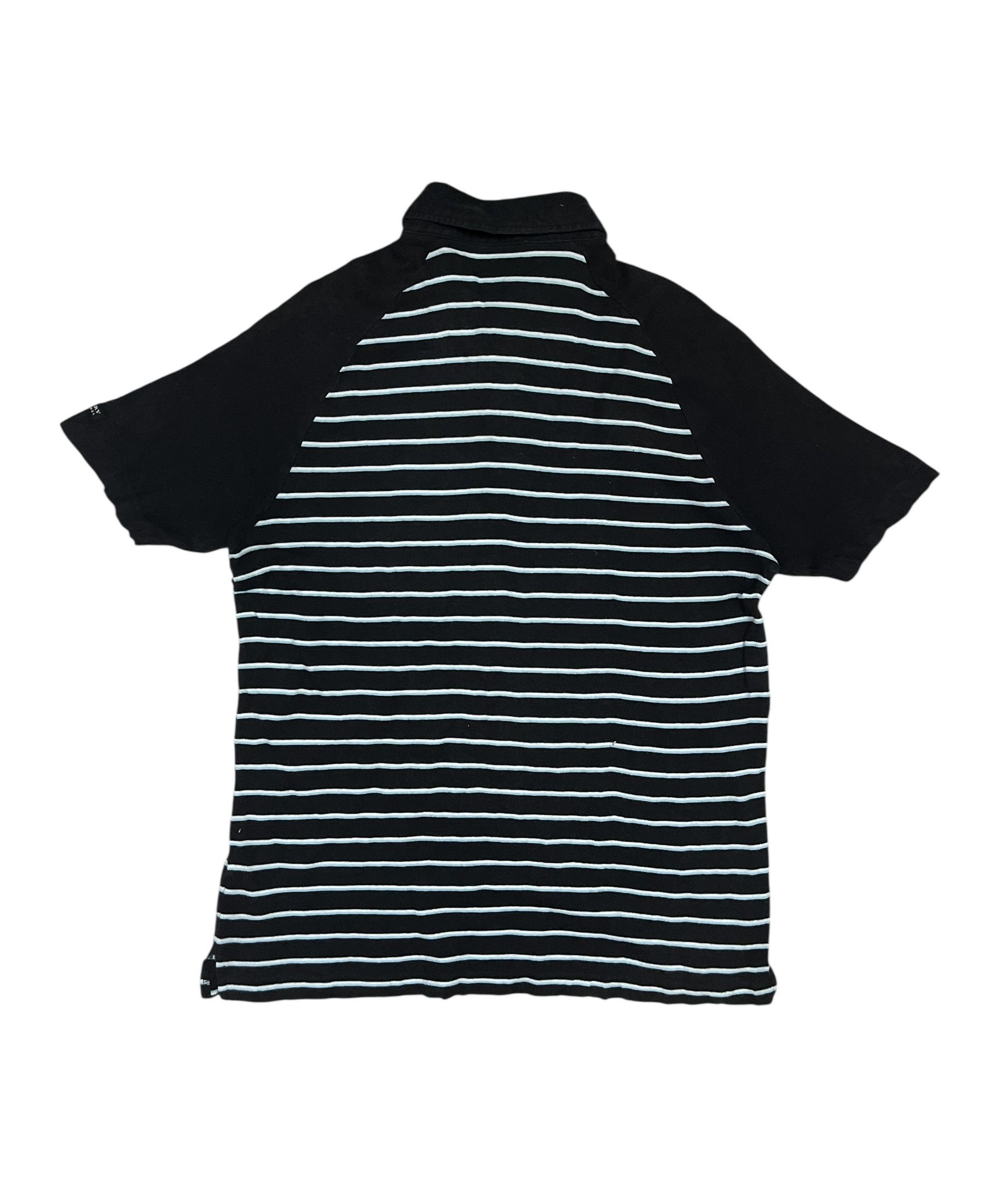 Burberry Burberry Black Label Stripes Collared Tshirt Made in Japan Size M / US 6-8 / IT 42-44 - 2 Thumbnail