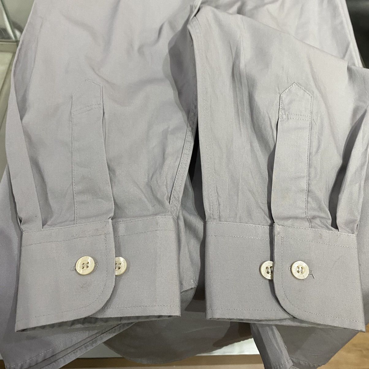 Balenciaga Balenciaga Gray Button Up LS Shirt Size US XL / EU 56 / 4 - 5 Thumbnail