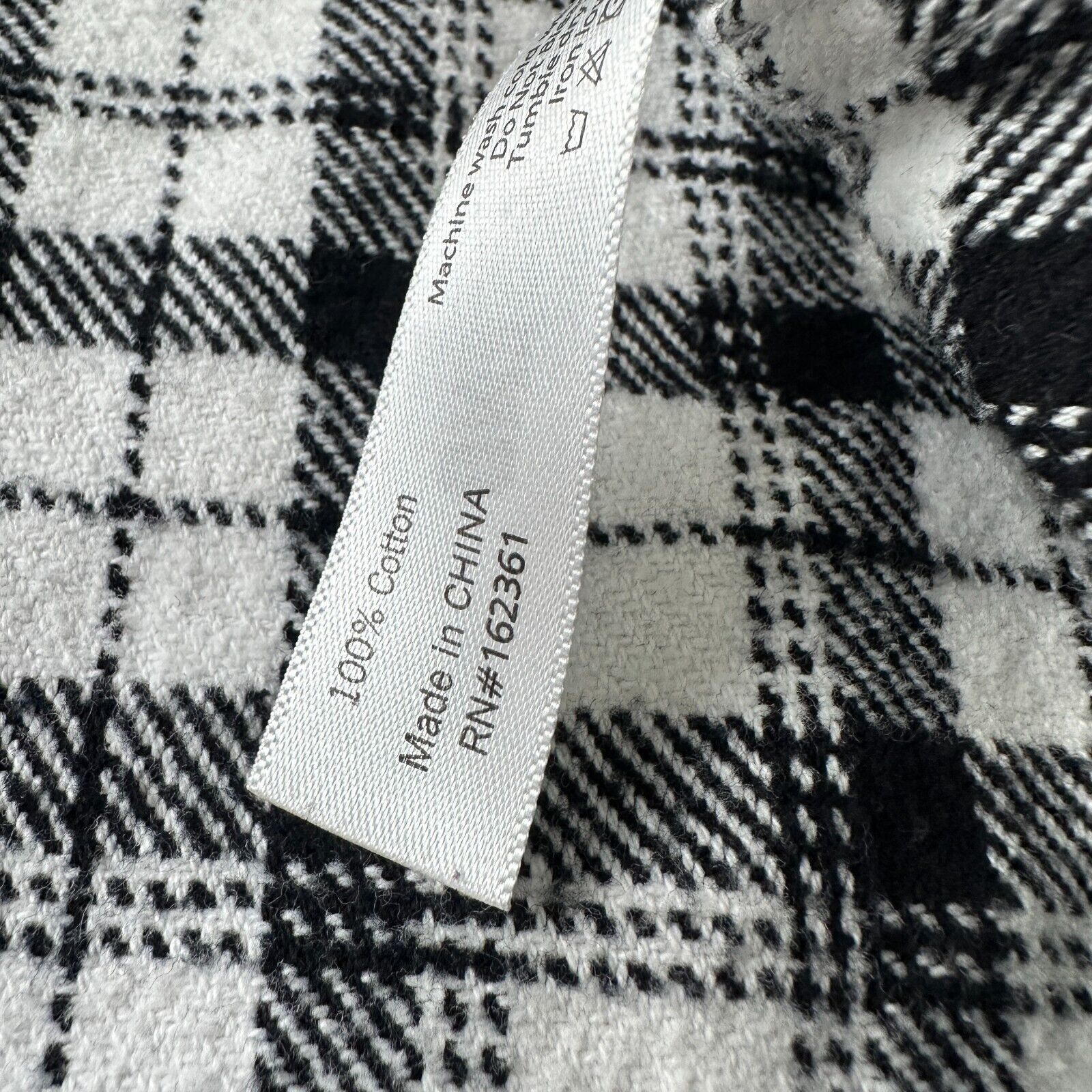 Full Send Full Send Nelk Boys Flannel Shirt Mens M White Black Plaid Size US M / EU 48-50 / 2 - 7 Thumbnail