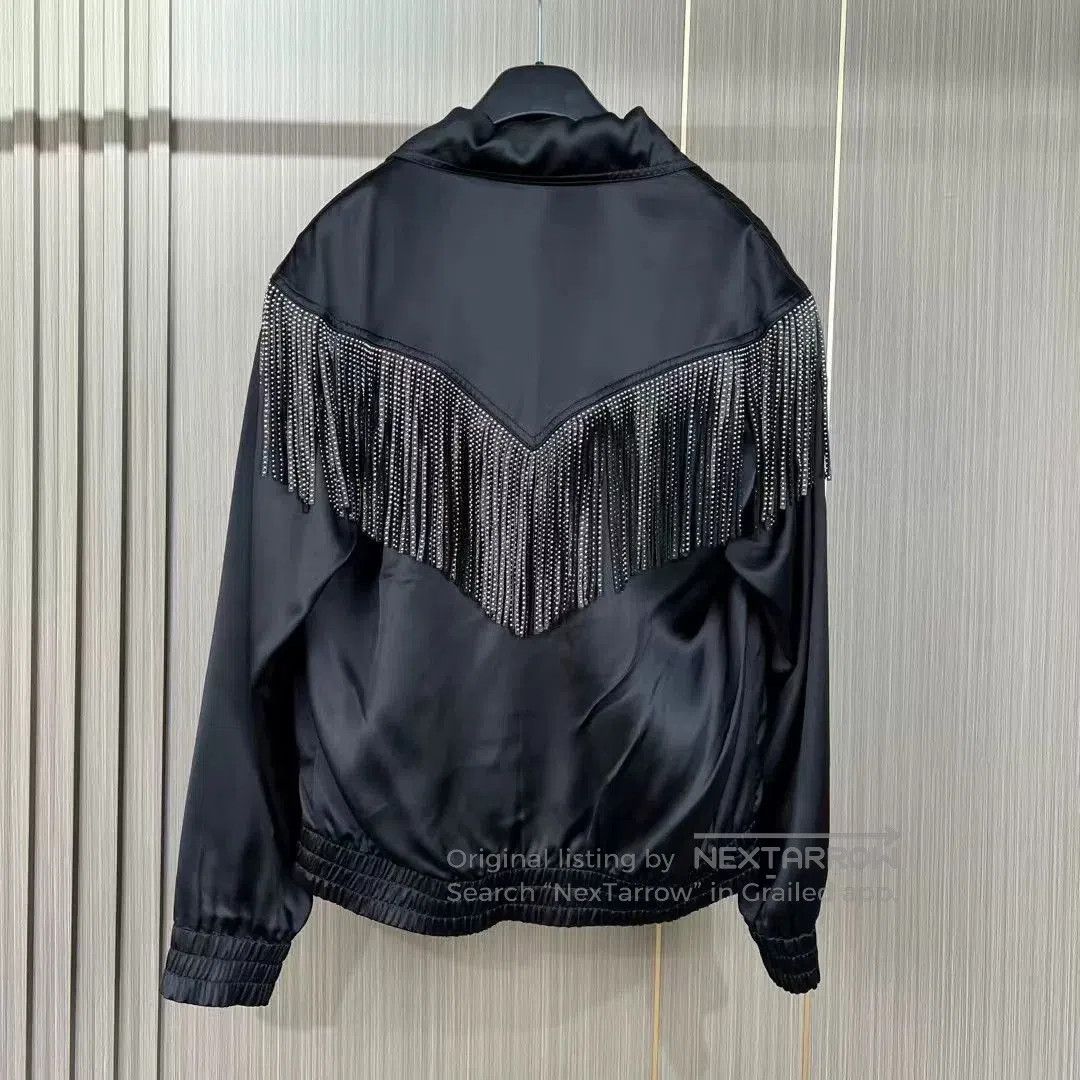 Saint Laurent Paris Saint Laurent Silk Fringed Jacket. Size XS / US 0-2 / IT 36-38 - 2 Thumbnail