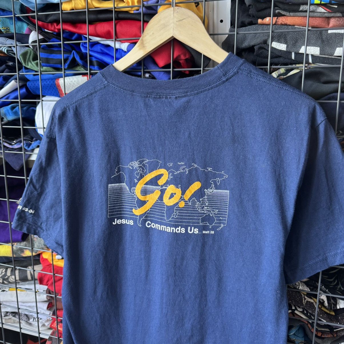 Hanes × Vintage Vintage Jesus Commands Us T-shirt Size US M / EU 48-50 / 2 - 6 Thumbnail