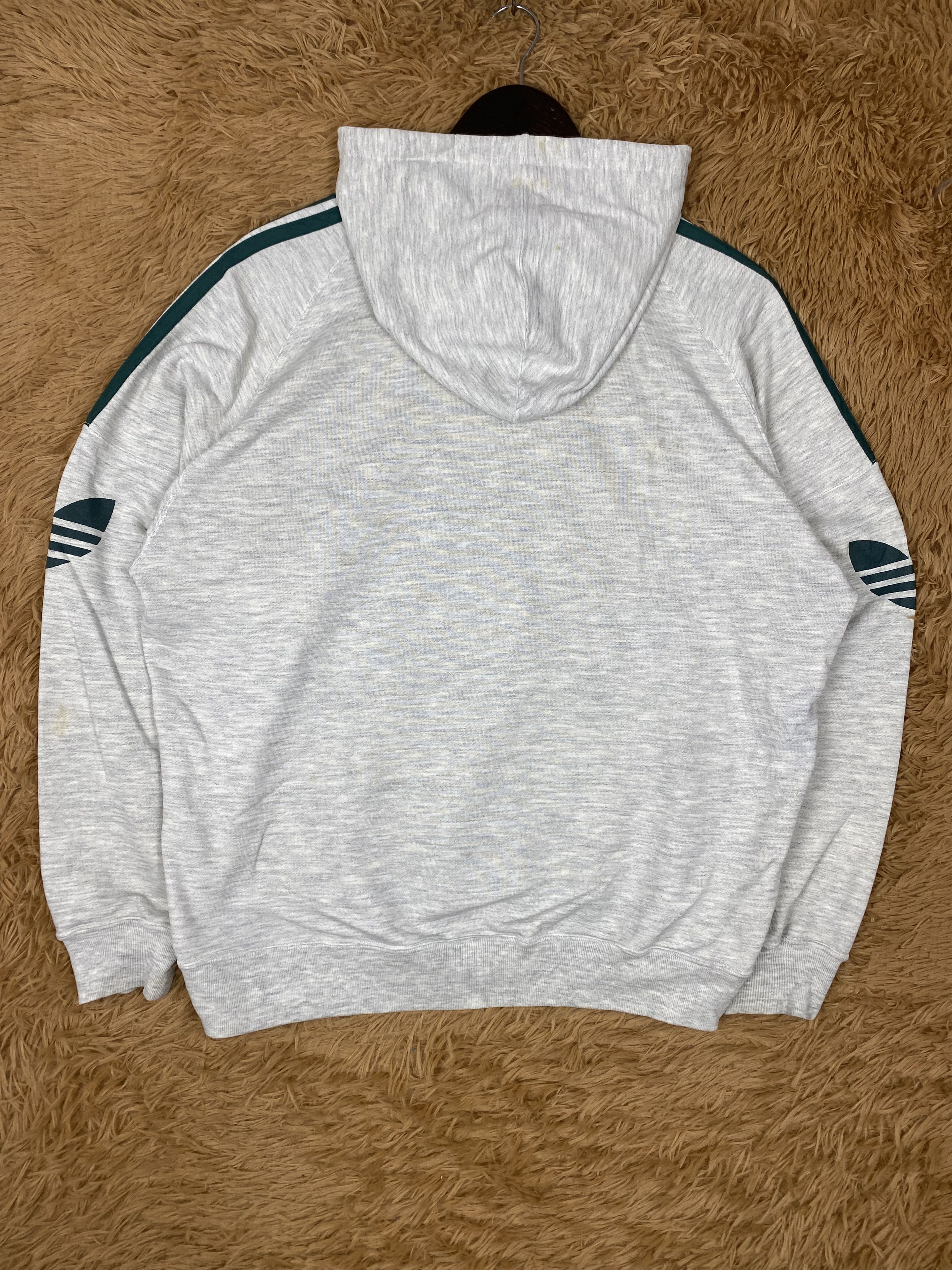 Adidas Vintage Adidas 3 Stripe Trefoil Big Logo Hoodies PS0244 Size US L / EU 52-54 / 3 - 5 Thumbnail