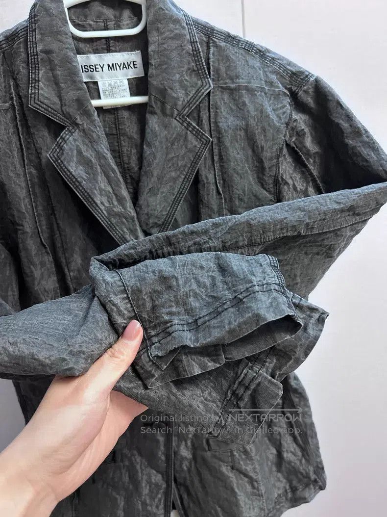 Issey Miyake Issey Miyake Gray Suit Jacket Size L / US 10 / IT 46 - 4 Thumbnail
