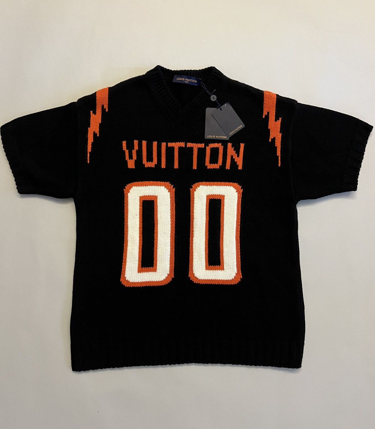 Louis Vuitton Chunky Intarsia Football Sweater