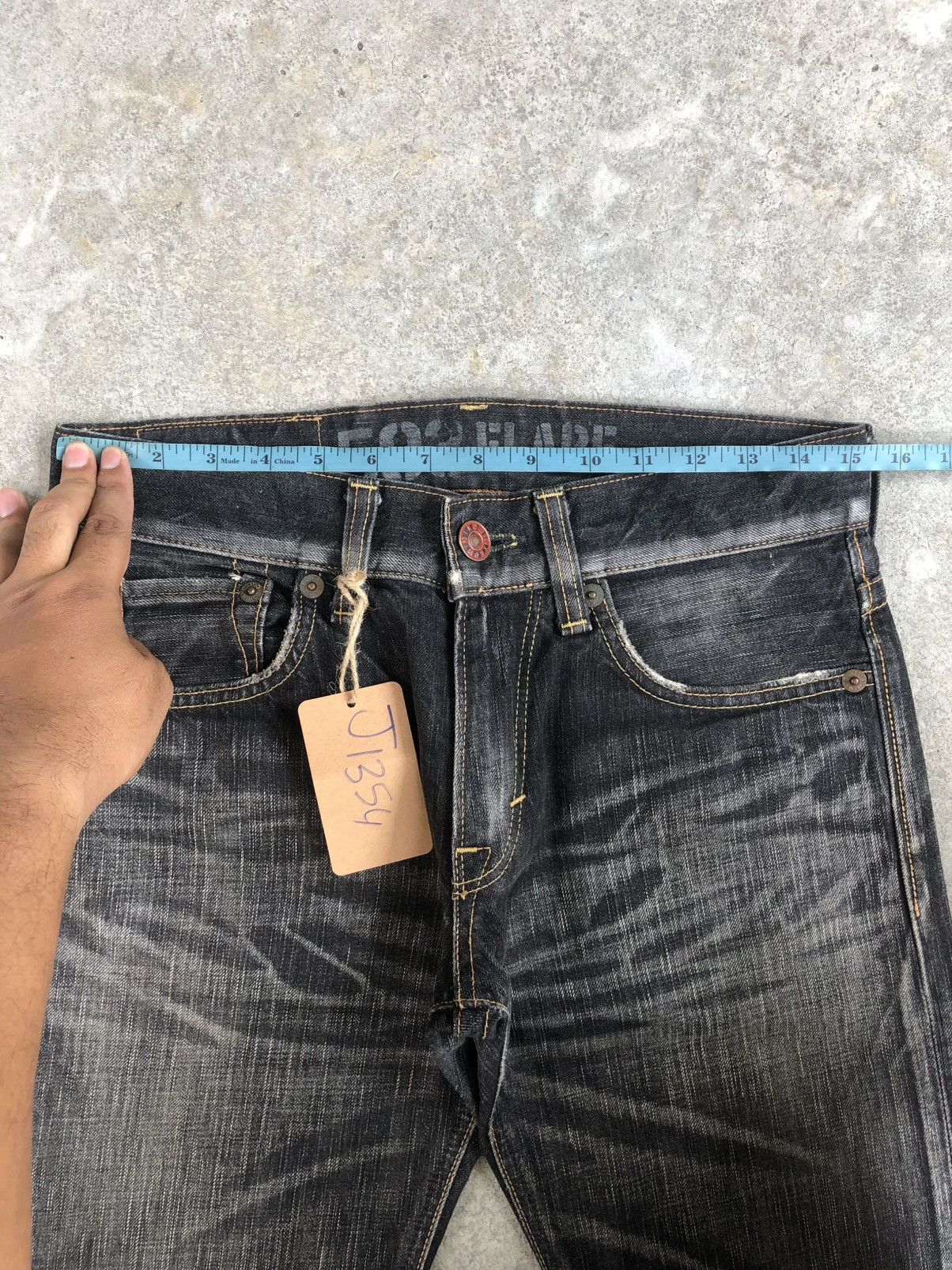 If Six Was Nine Edwin 503 Flared Jeans Distressed Jeans Size US 30 / EU 46 - 21 Thumbnail