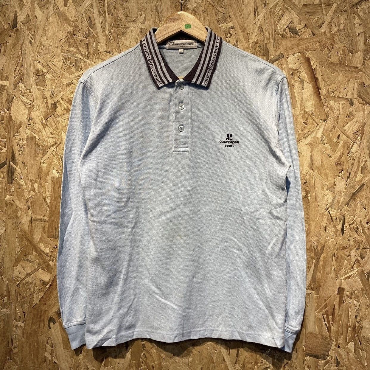 Courreges Vintage Courreges Sport Polo Long Sleeve Size US S / EU 44-46 / 1 - 1 Thumbnail