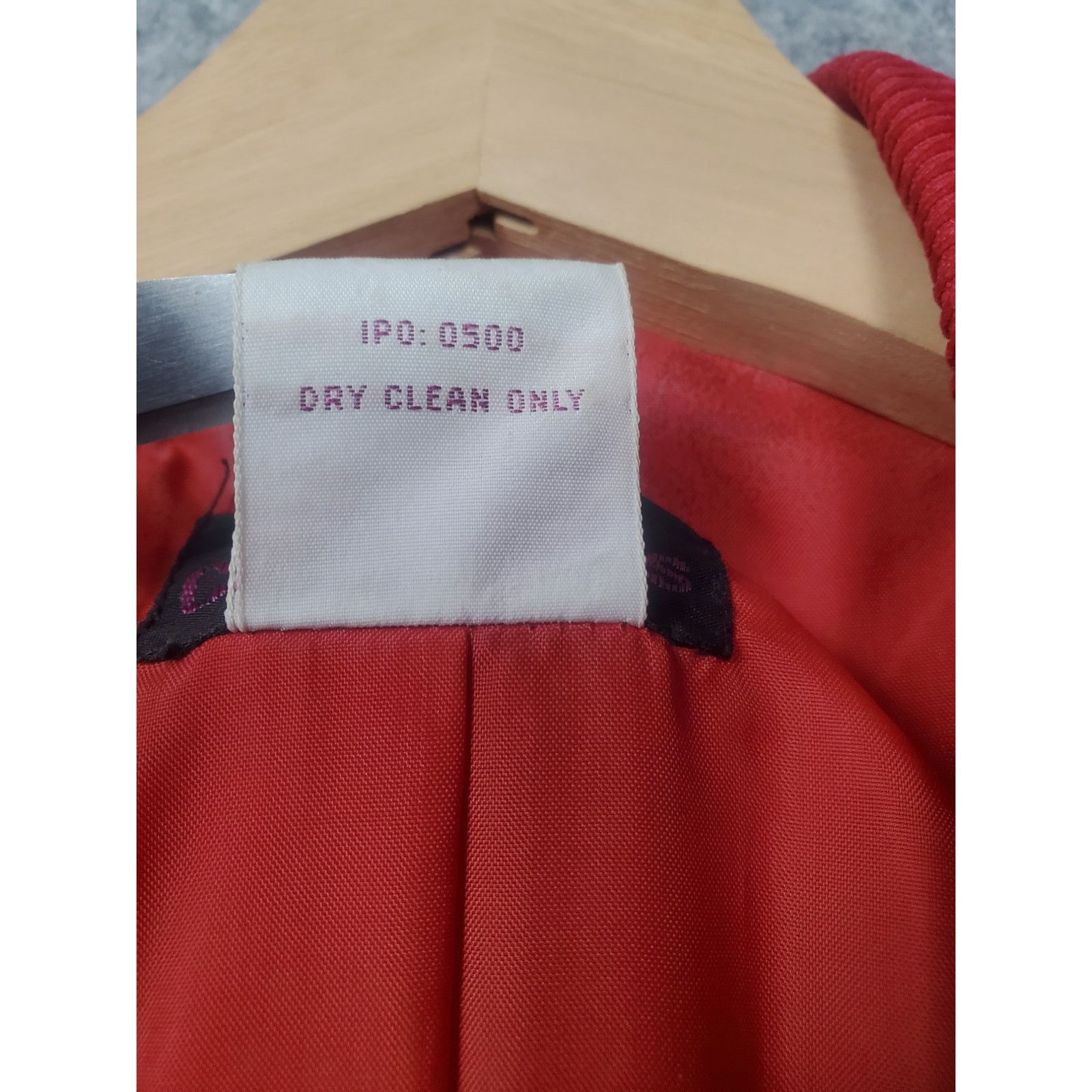 Other Women's Vintage Collections 18 Red Corduroy 2 Button Blazer Size XXL / US 16-18 / IT 52-54 - 4 Thumbnail