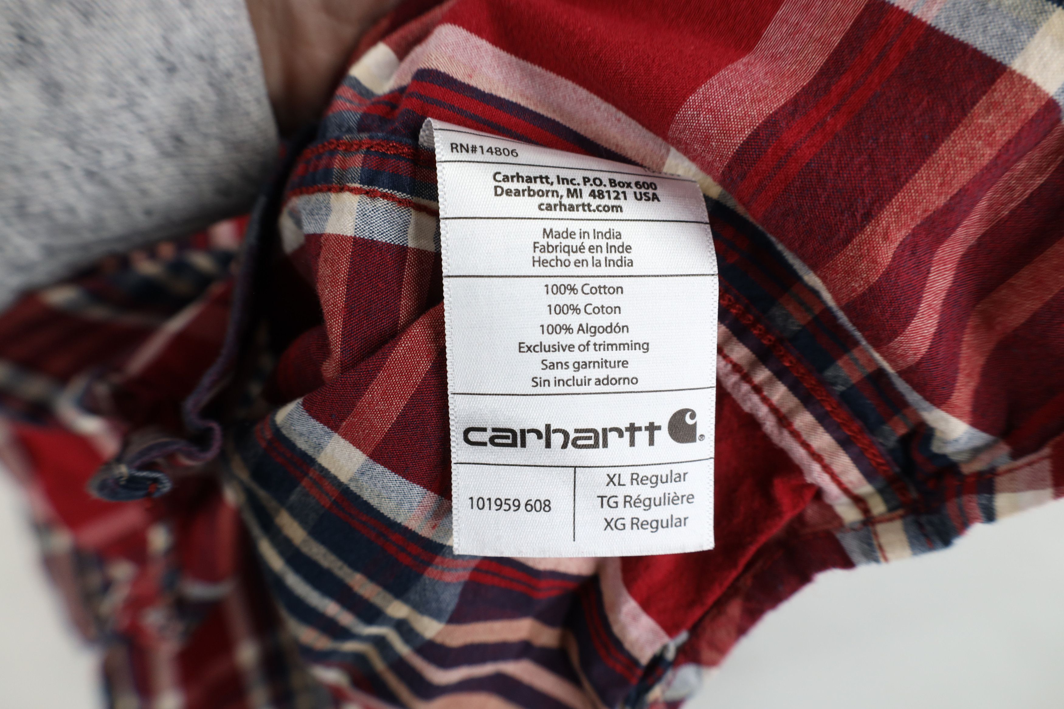 Carhartt Vintage Y2K Carhartt Short Sleeve Button Down Shirt Plaid Size US XL / EU 56 / 4 - 11 Thumbnail