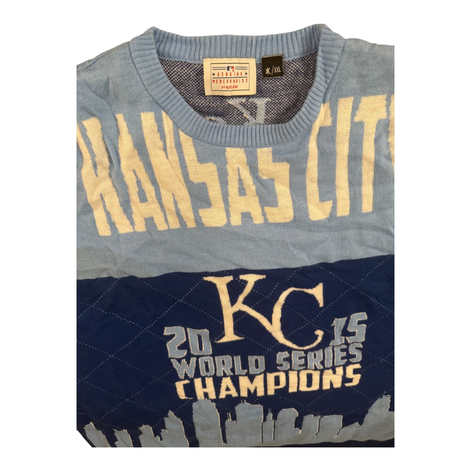 & Other Stories Kansas City Champions Sweater Mens 2XL Klew Light BlueRoyals Size US XXL / EU 58 / 5 - 2 Thumbnail