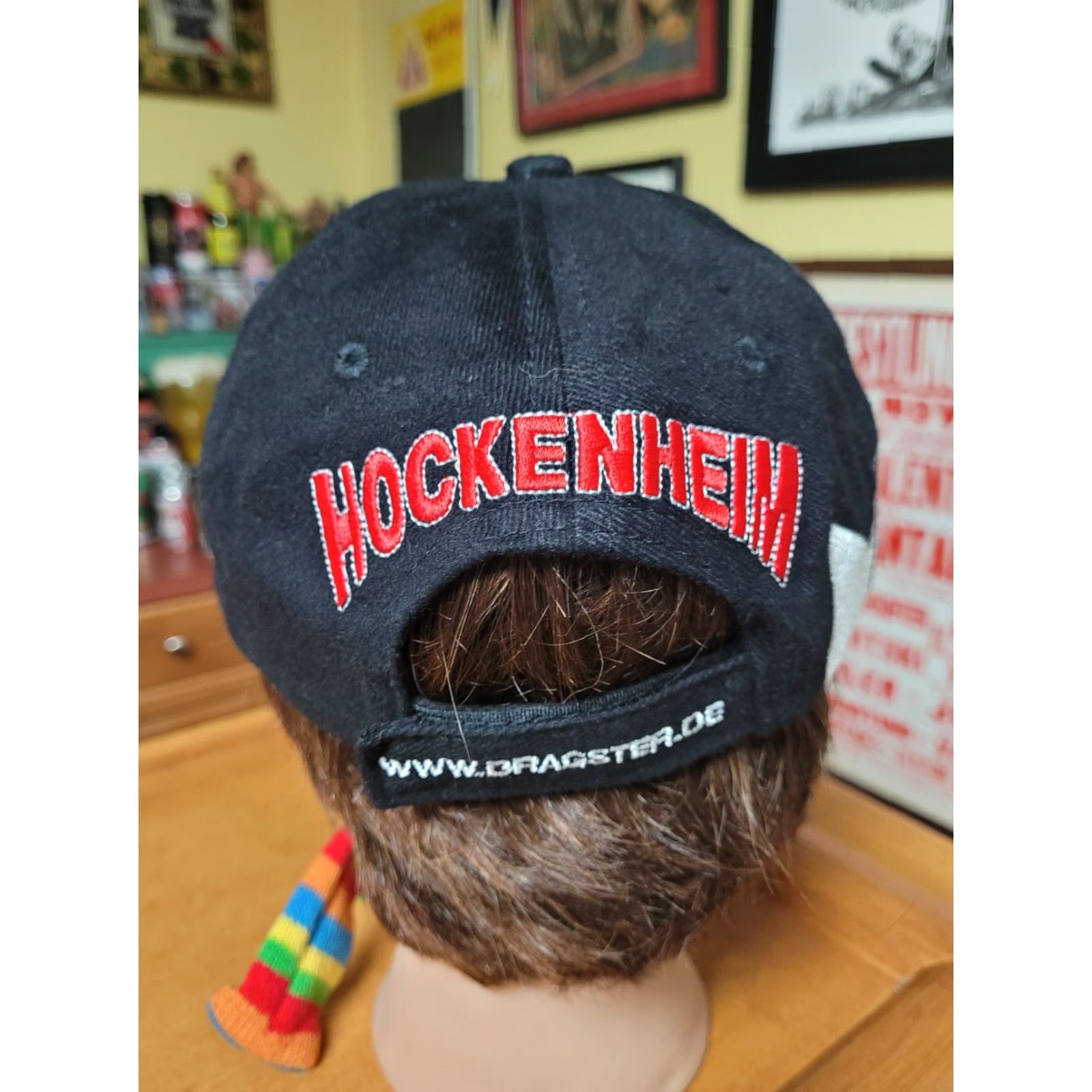 Vintage VTG Nitro Olympics Hockenheim Dragster Racing Baseball Cap Hat Men Adjustable Black Cotton Snapback Germany Size ONE SIZE - 4 Thumbnail