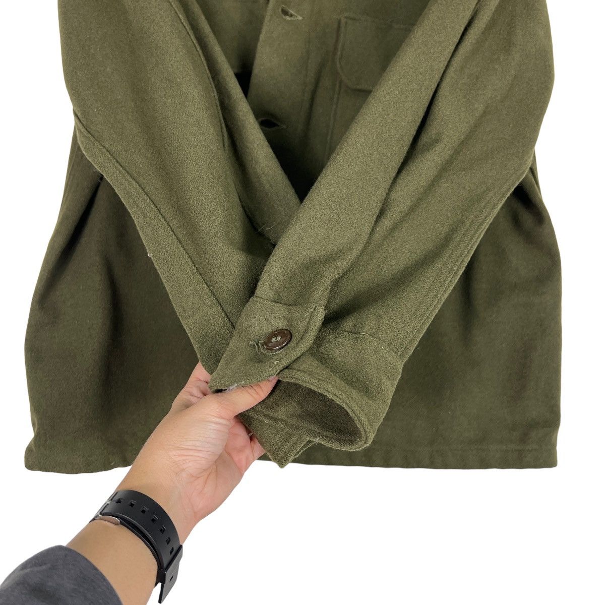 Vintage 🔥 TRUE VINTAGE 40s 50s US ARMY WWII WOOL SHIRT JACKET Size US L / EU 52-54 / 3 - 14 Thumbnail