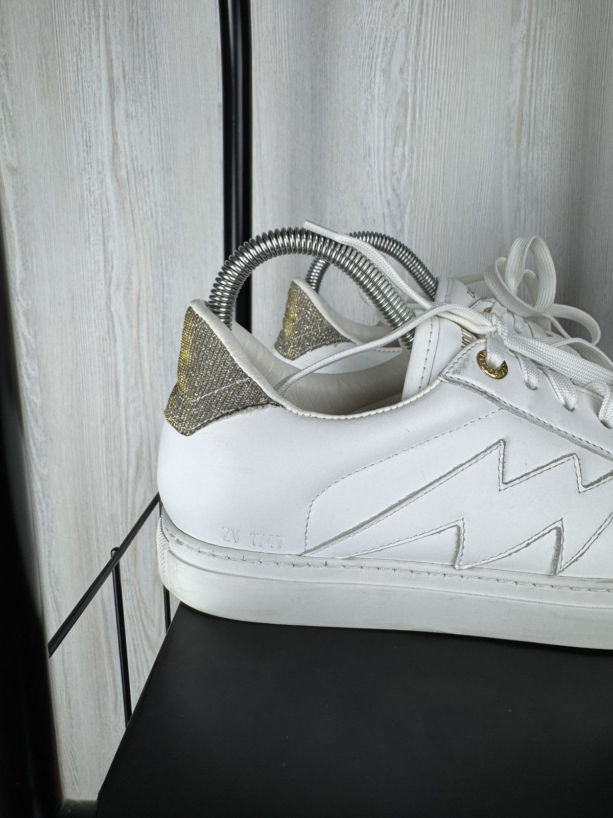 Zadig & Voltaire Zadig & Voltaire ZV 1747 Flash White leather low sneakers 38 Size US 8 / IT 38 - 2 Thumbnail