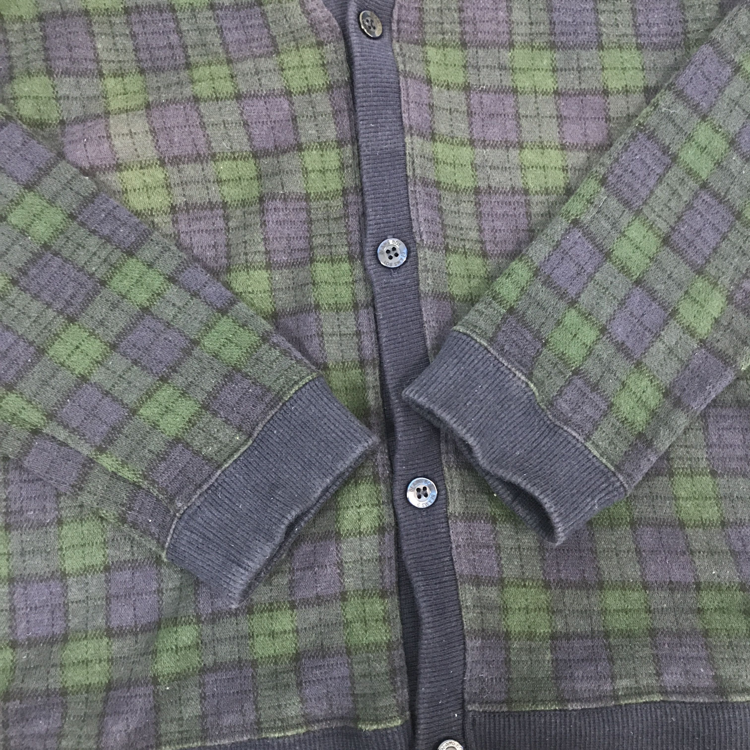 Beams Japan × Vintage Vintage Beams Boy Cardigan Tartan design Jacket Size US S / EU 44-46 / 1 - 7 Thumbnail