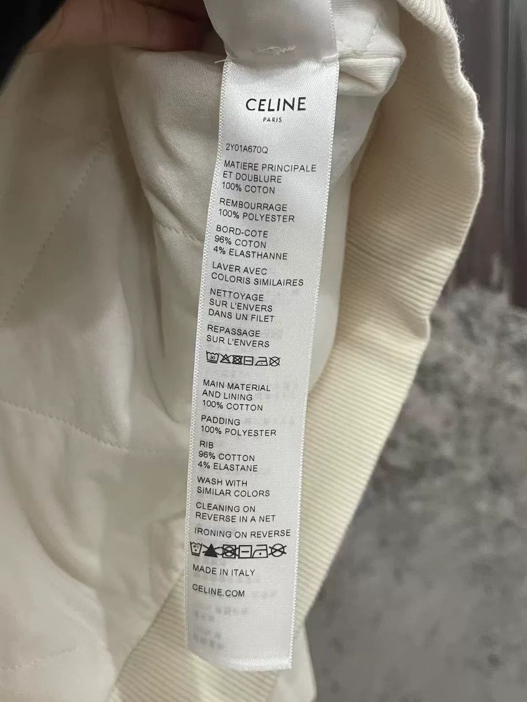 Celine Celine Embroidered Letter Crewneck Sweatshirt Size US 28 / EU 44 - 7 Thumbnail