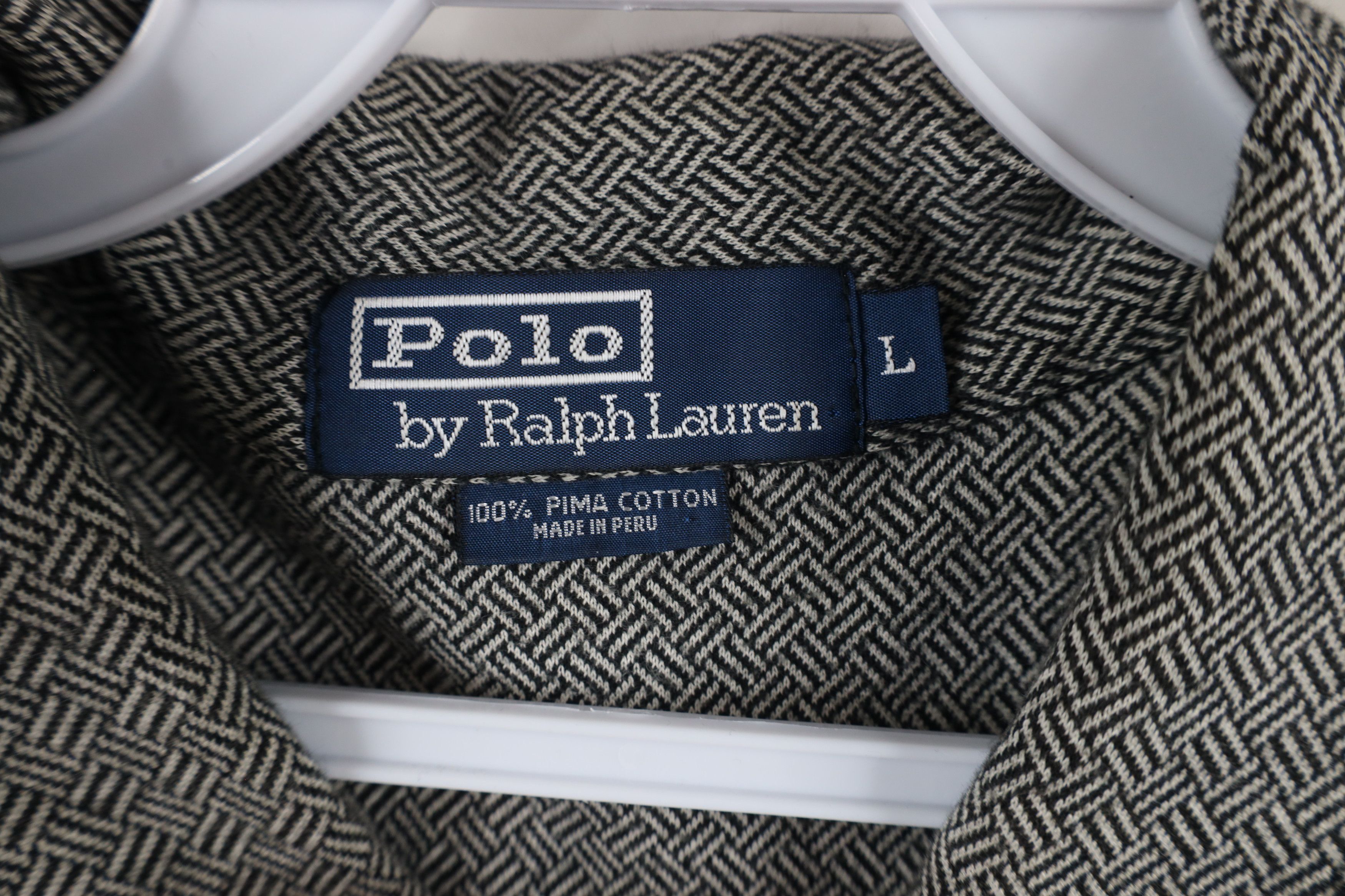 Ralph Lauren × Vintage Vintage 90s Ralph Lauren Soft Pima Cotton Knit Polo Shirt Size US L / EU 52-54 / 3 - 11 Thumbnail