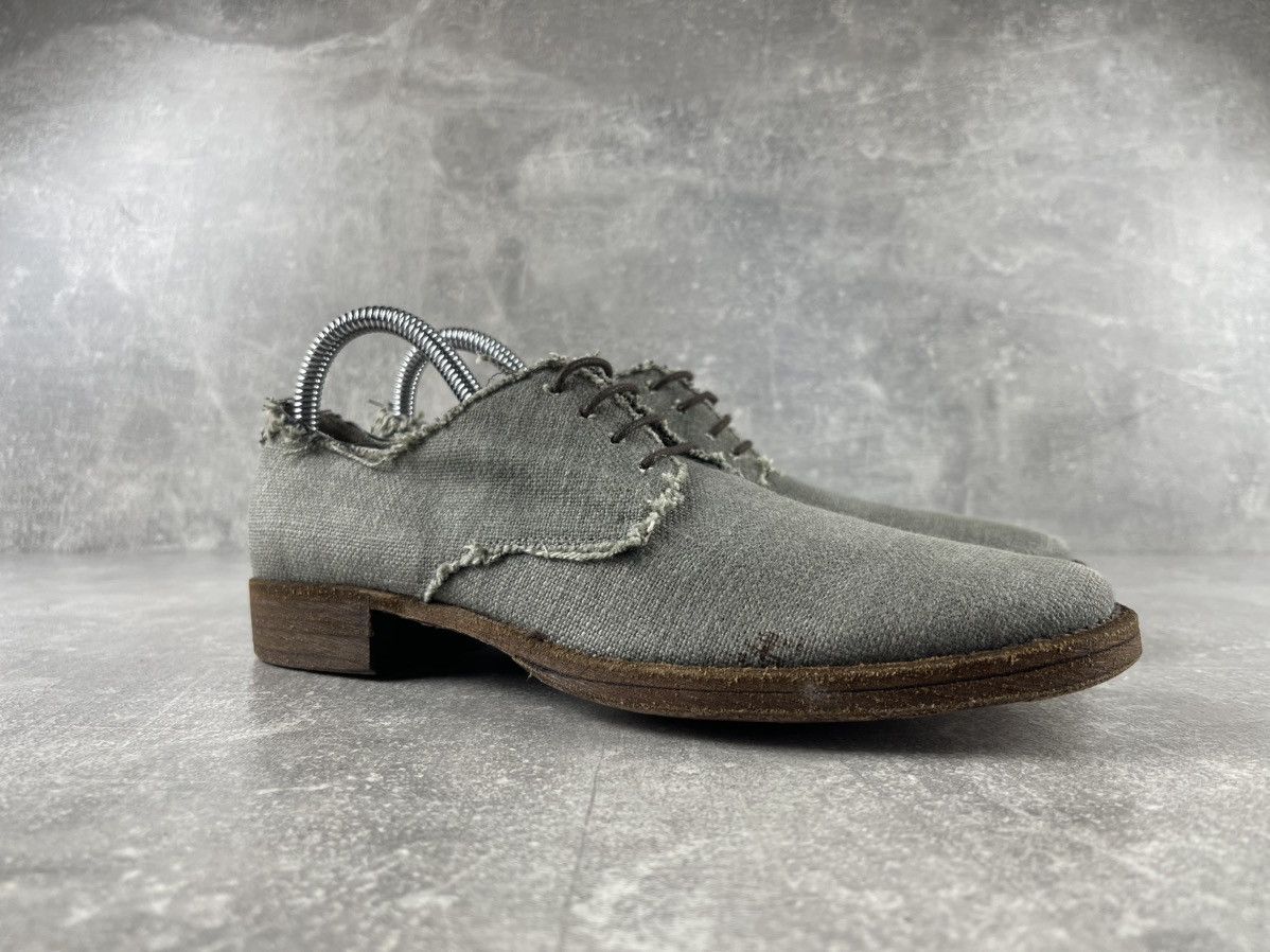 Other Minimalist Avant Garde Gray Marsala Denim Formal Shoes Size US 8 / IT 38 - 2 Thumbnail