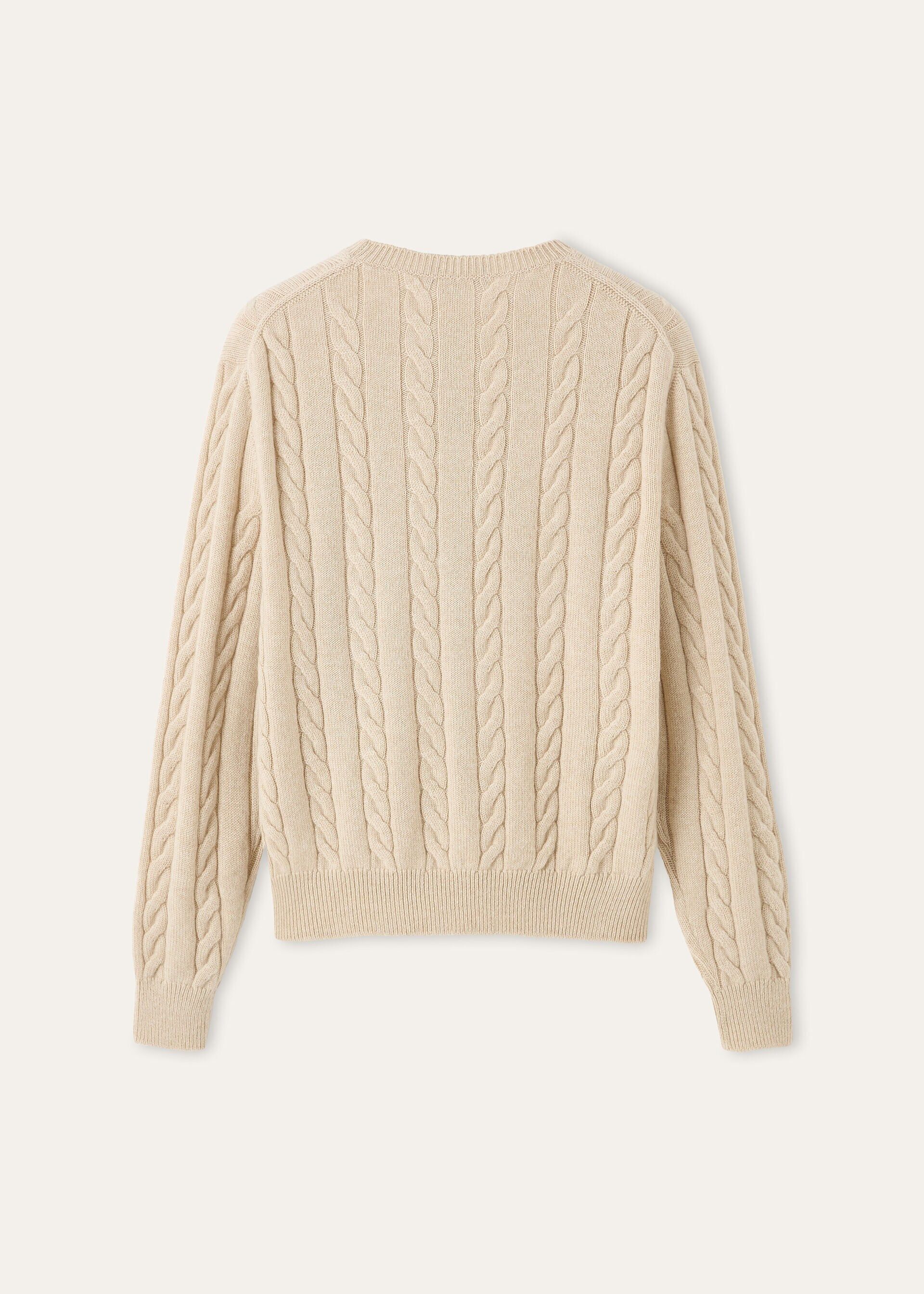 Loro Piana os11x0426 FAQ4509 Cedar Crewneck Sweater in Natural Melange Size S / US 4 / IT 40 - 6 Thumbnail