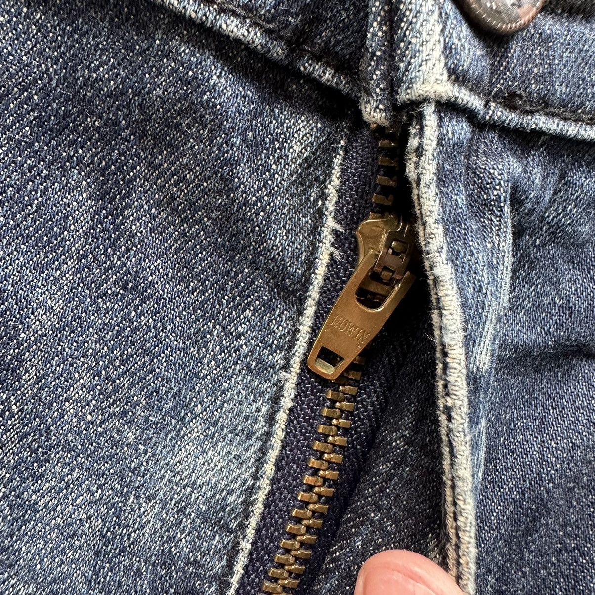 Edwin × Jean × Vintage Vintage Edwin Distressed Faded Denim Jean Pant W33 Size US 33 - 5 Thumbnail