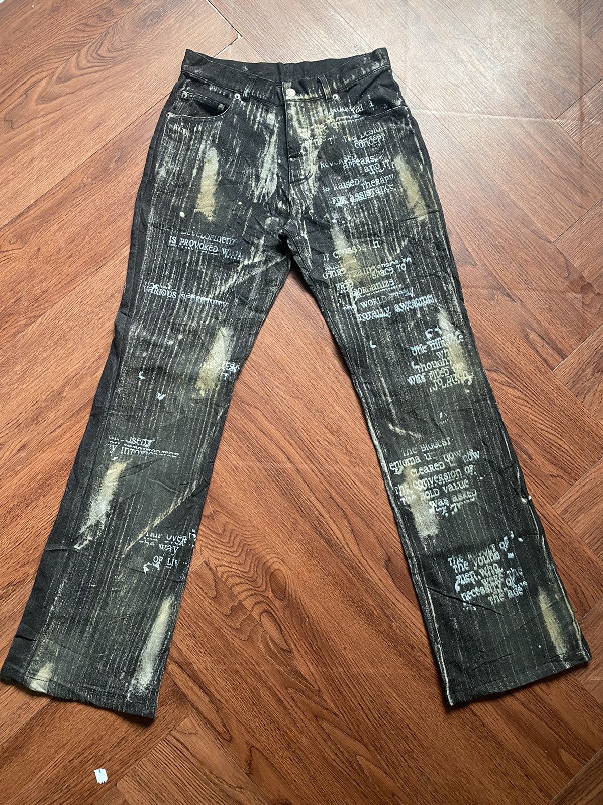 If Six Was Nine Rusty Fullprint Flare Pants Size US 28 / EU 44 - 1 Thumbnail