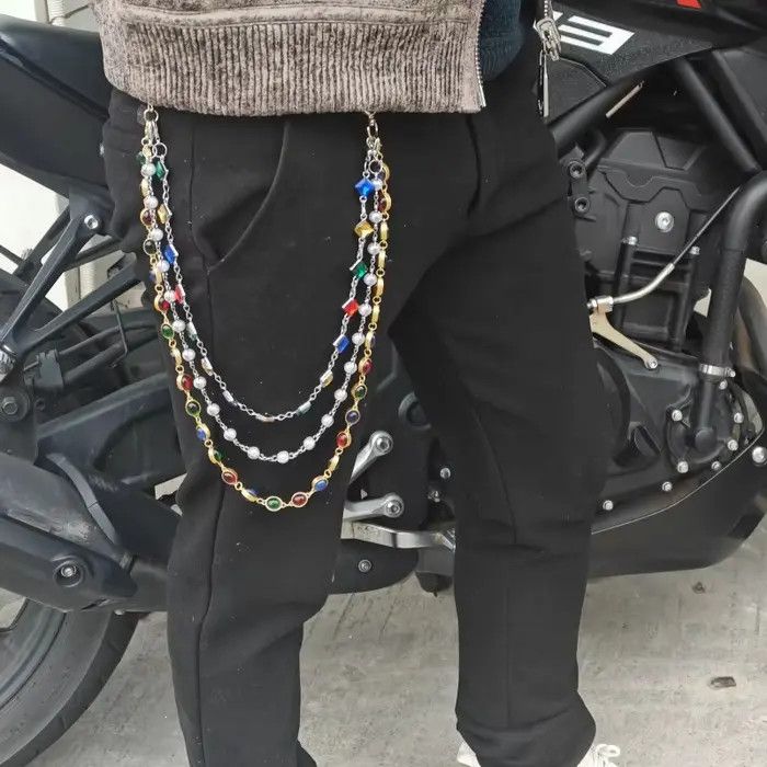 Jewelry 3 Layer Long Wallet Chain Waist Pants Size ONE SIZE - 6 Thumbnail