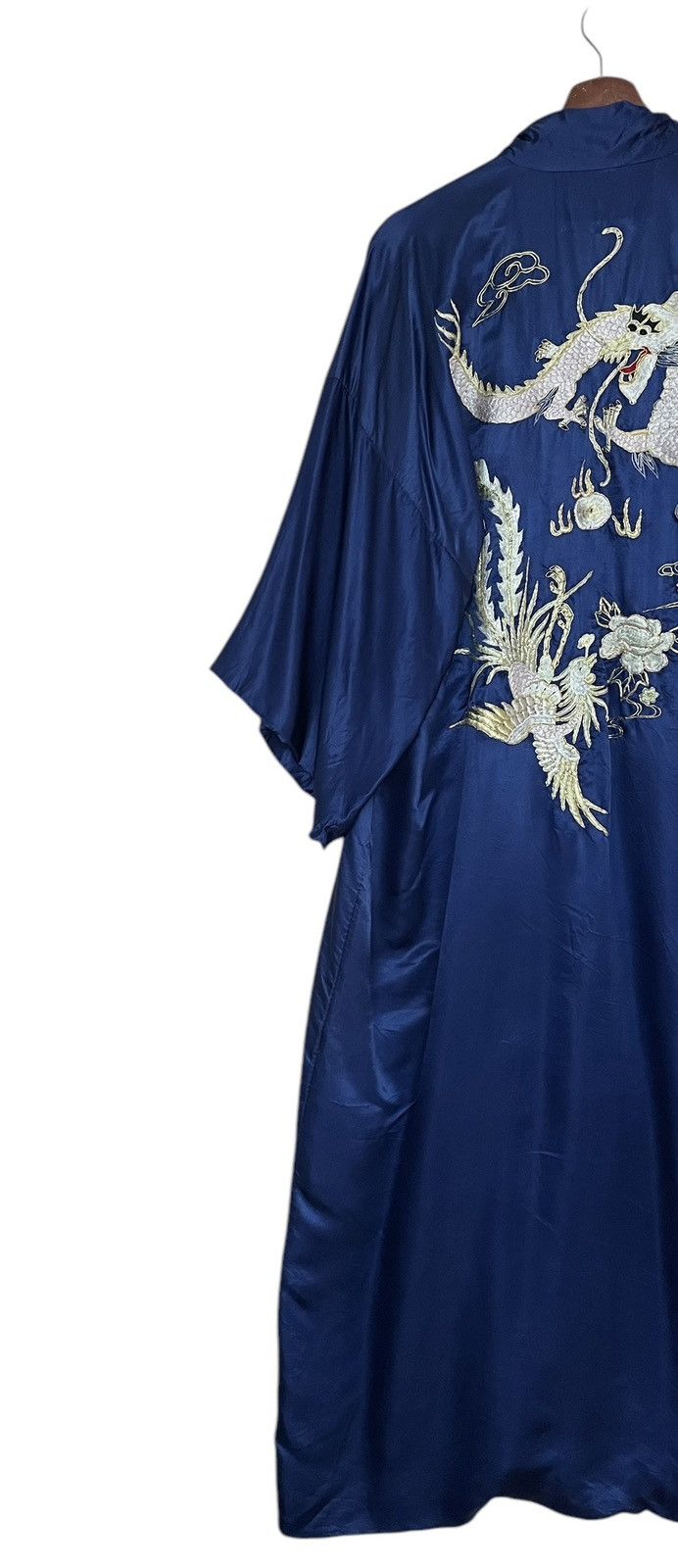 Vintage True Vintage Brand Hwa Lin 100% Silk Dragon Kimono 1980s Size US L / EU 52-54 / 3 - 7 Thumbnail
