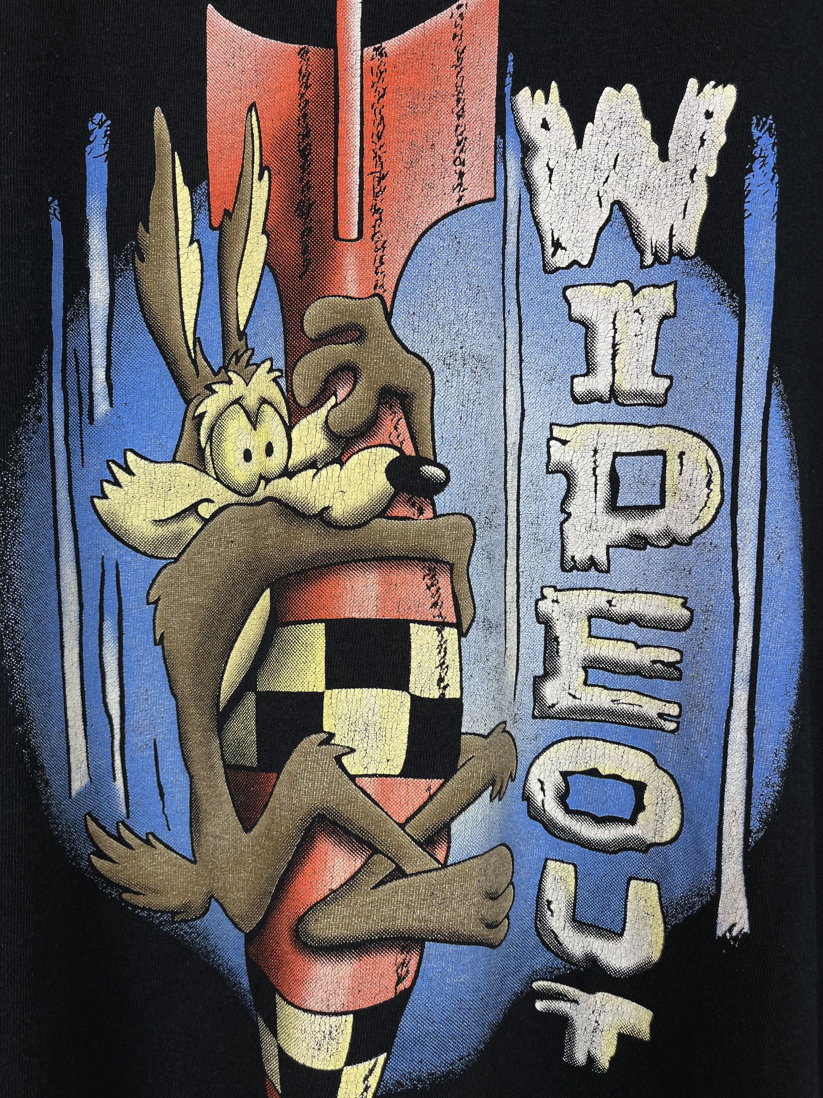 Warner Bros Vintage Warner Bros Wile E Coyote Cartoon T Shirt 1998 Size US L / EU 52-54 / 3 - 10 Thumbnail