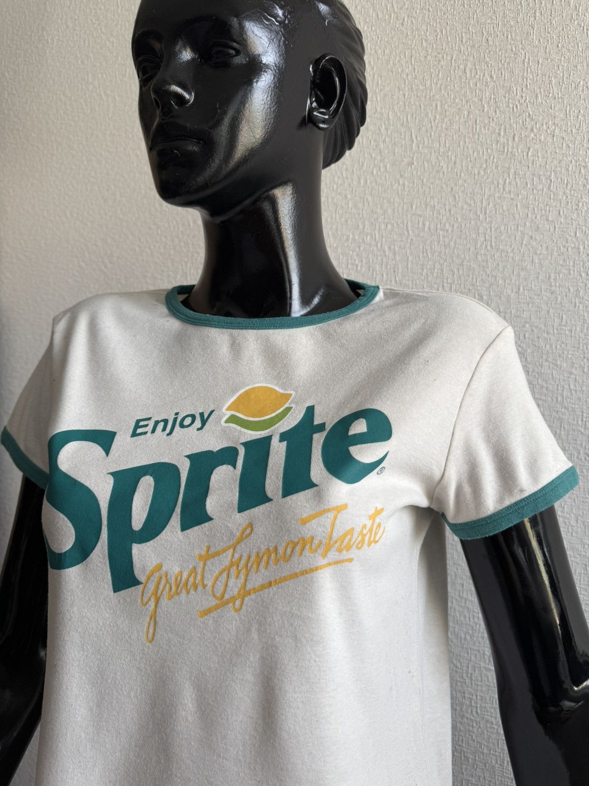 Vintage Sprite Enjoy Brasil style vintage wmns tee 00s Coca-Ca Size M / US 6-8 / IT 42-44 - 2 Thumbnail