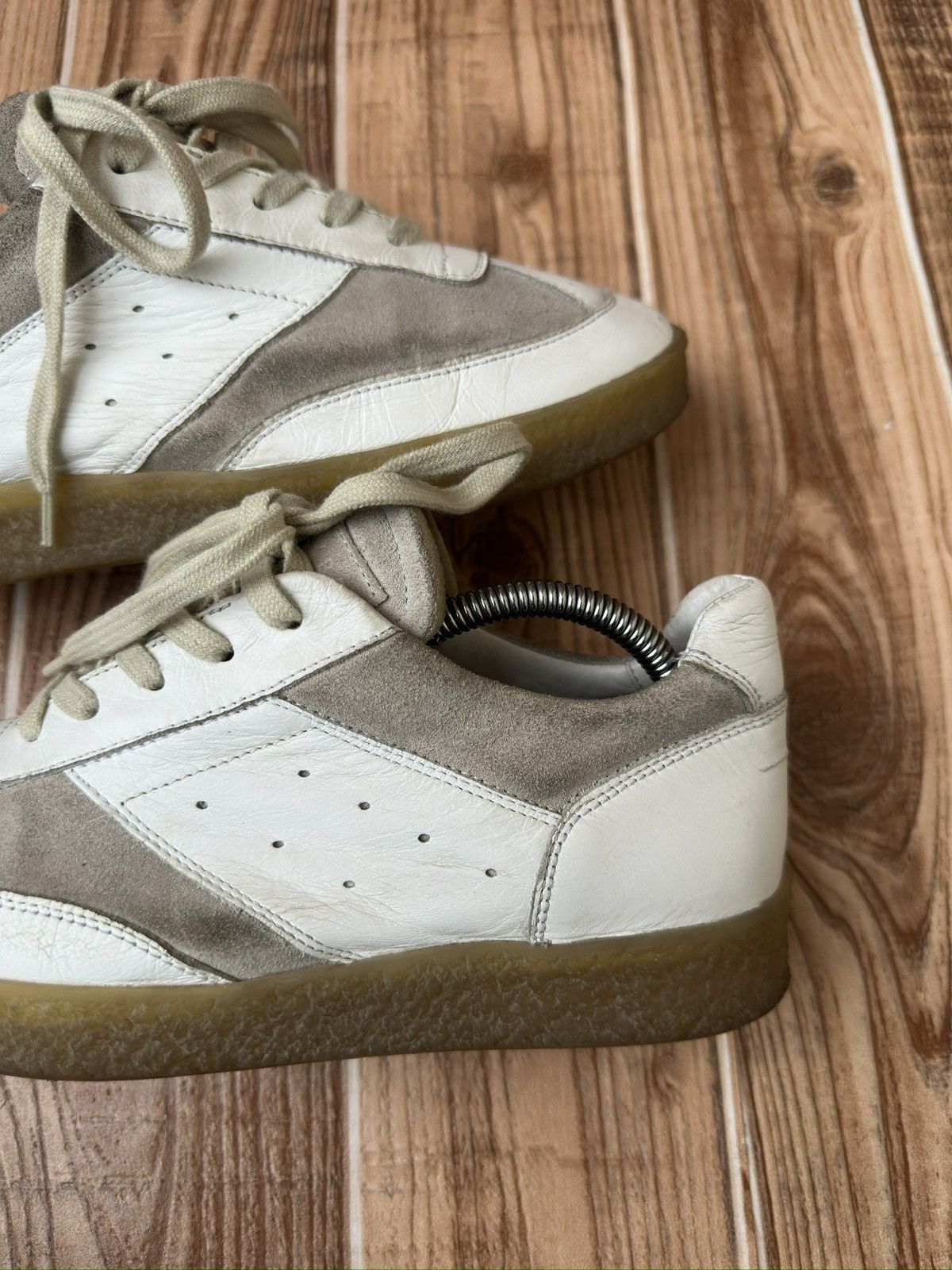 Maison Margiela Maison margiela MM6 White Court Sneakers Lowtops Size US 7 / IT 37 - 7 Thumbnail