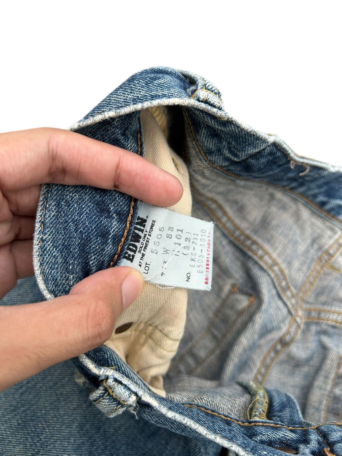 Kapital Vintage Edwin 505X Selvedge Distressed Denim Jeans Size US 32 / EU 48 - 10 Thumbnail