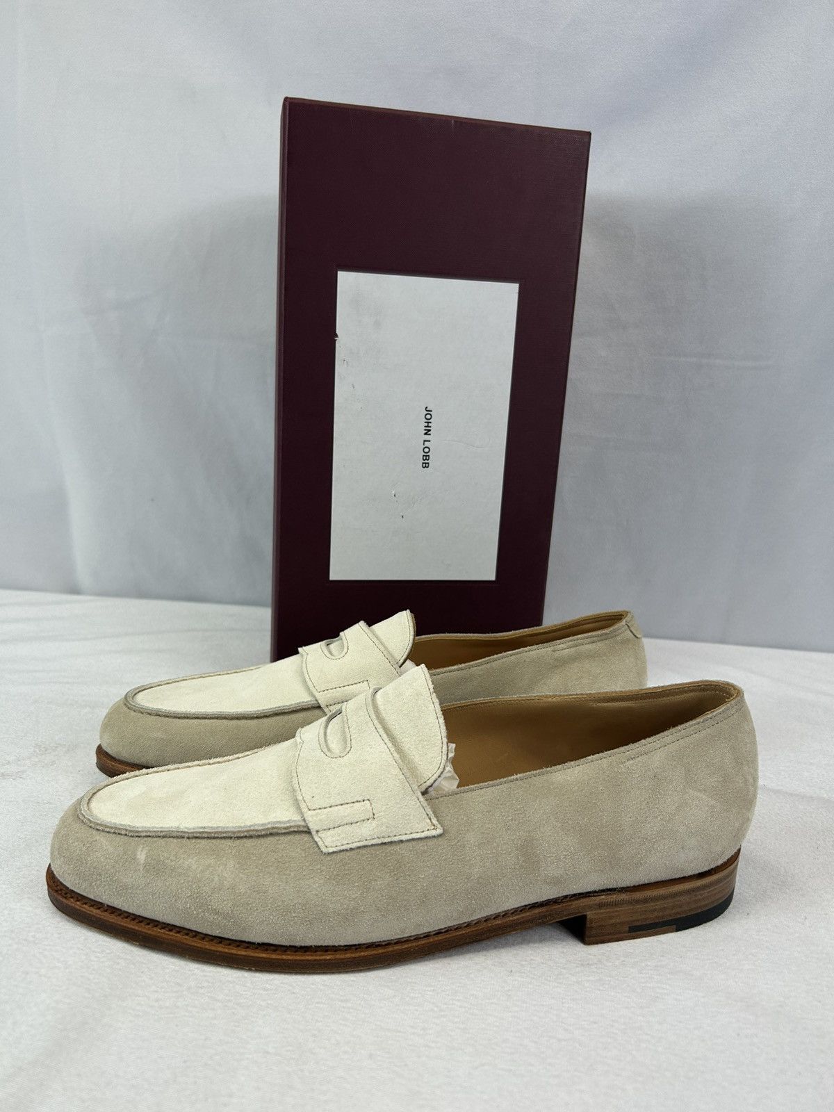 John Lobb Lopez suede Penny Loafers