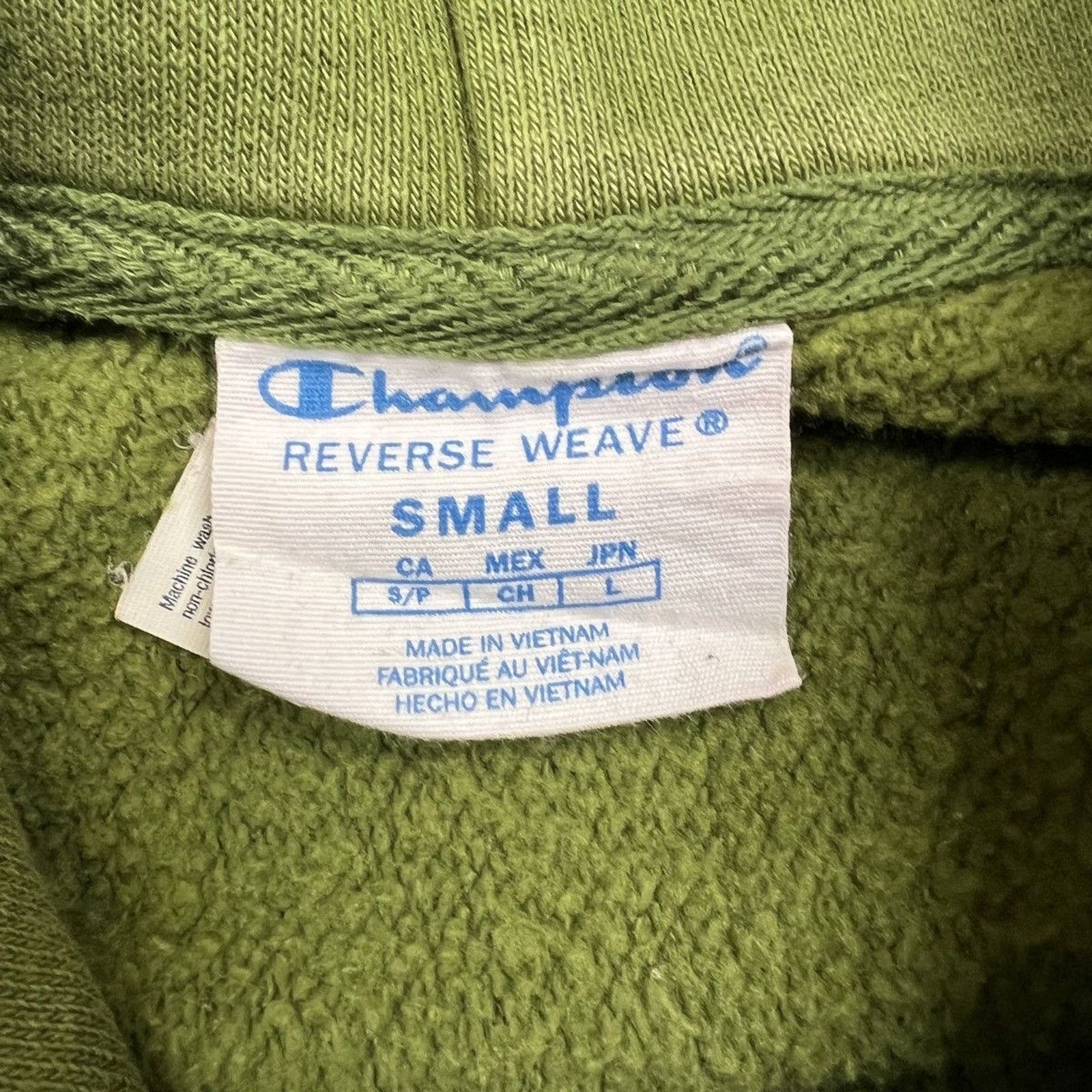 Champion × Vintage Champion Reverse Weave Hoodie Script Faded Hooded Sweatshirt Size US S / EU 44-46 / 1 - 8 Thumbnail