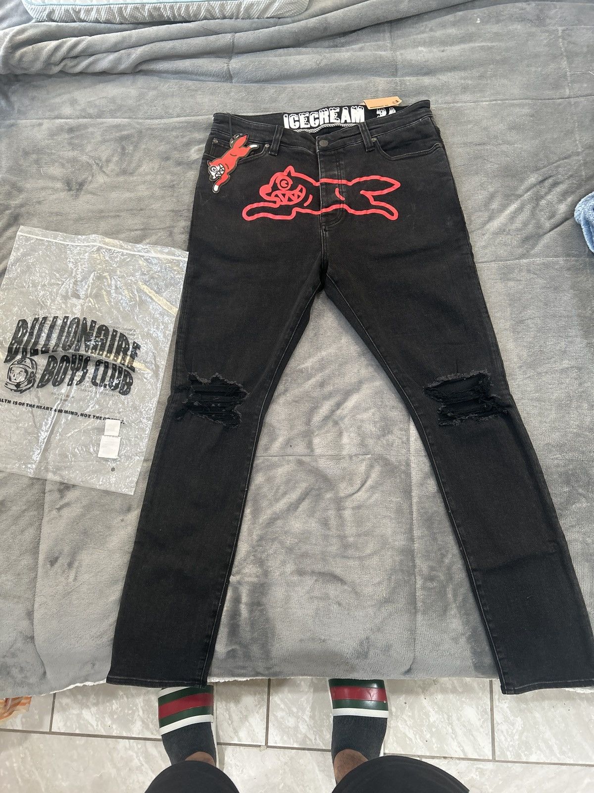 Billionaire Boys Club × Icecream Icecream x BBC ripped jeans Size US 34 / EU 50 - 1 Thumbnail