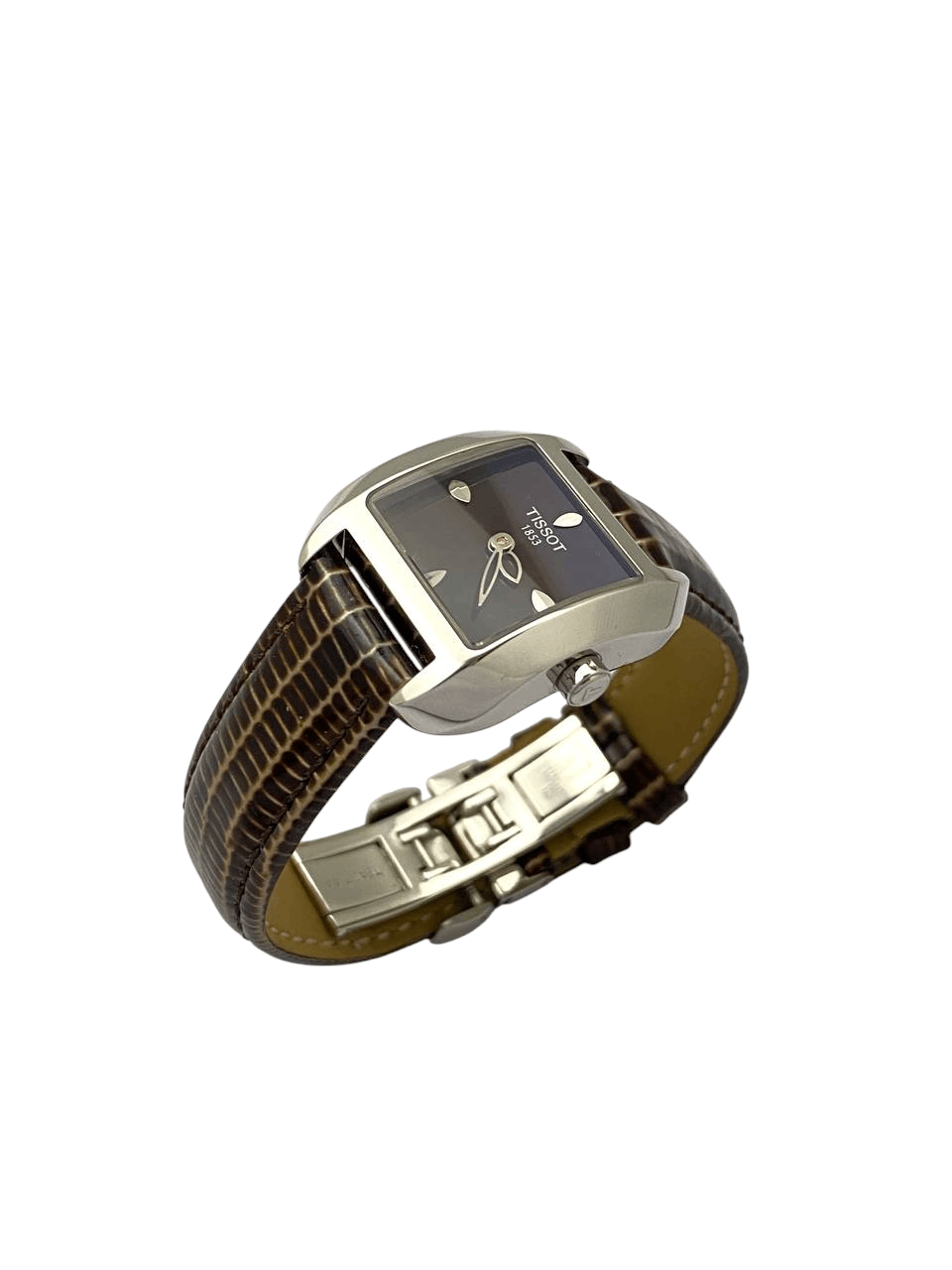 Tissot Tissot T Wave Square Steel Bracelet Quartz Swiss Wrist Watch Size ONE SIZE - 4 Thumbnail