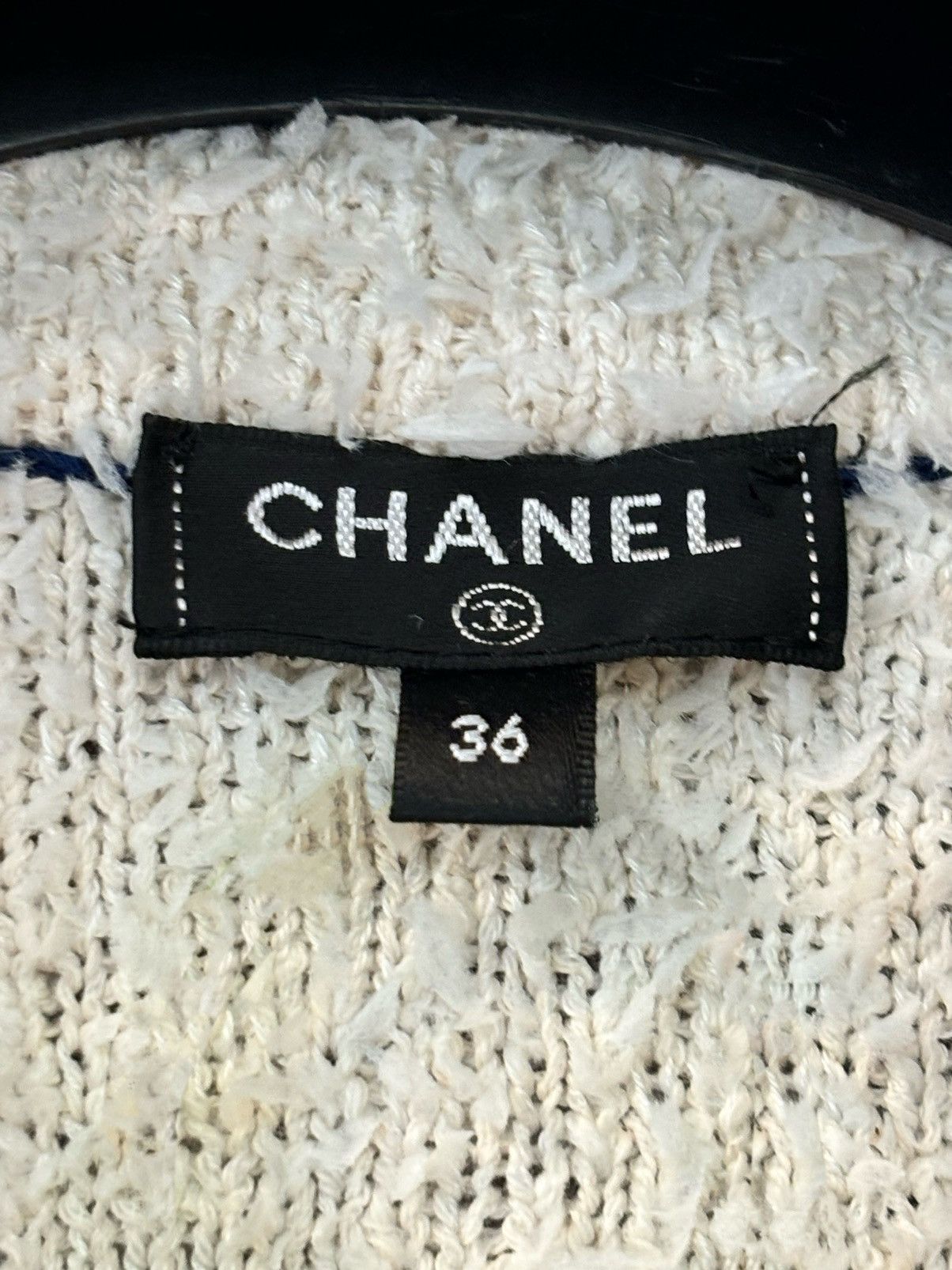 Chanel SS19 super oversized varsity CC logo cropped cardigan Size US M / EU 48-50 / 2 - 8 Thumbnail