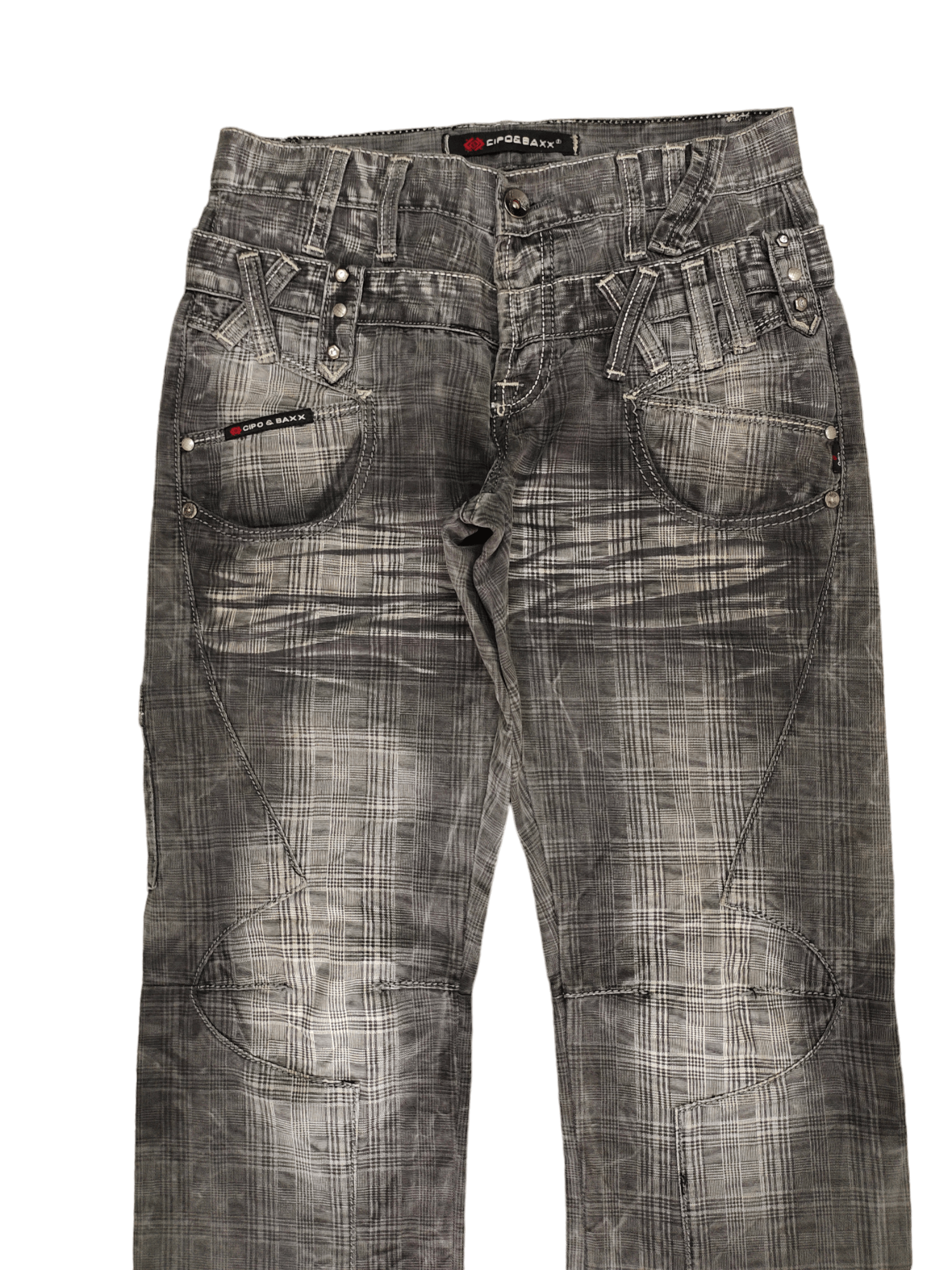 If Six Was Nine Cipo & Maxx Double Waist Cut & Sew Jeans Doublet Styles Size US 32 / EU 48 - 2 Thumbnail