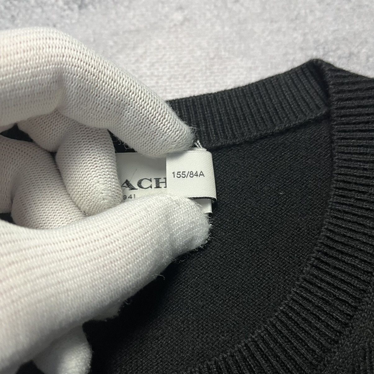 Coach Coach Black Cardigan Sweater Luxury Designer Size XS / US 0-2 / IT 36-38 - 4 Thumbnail