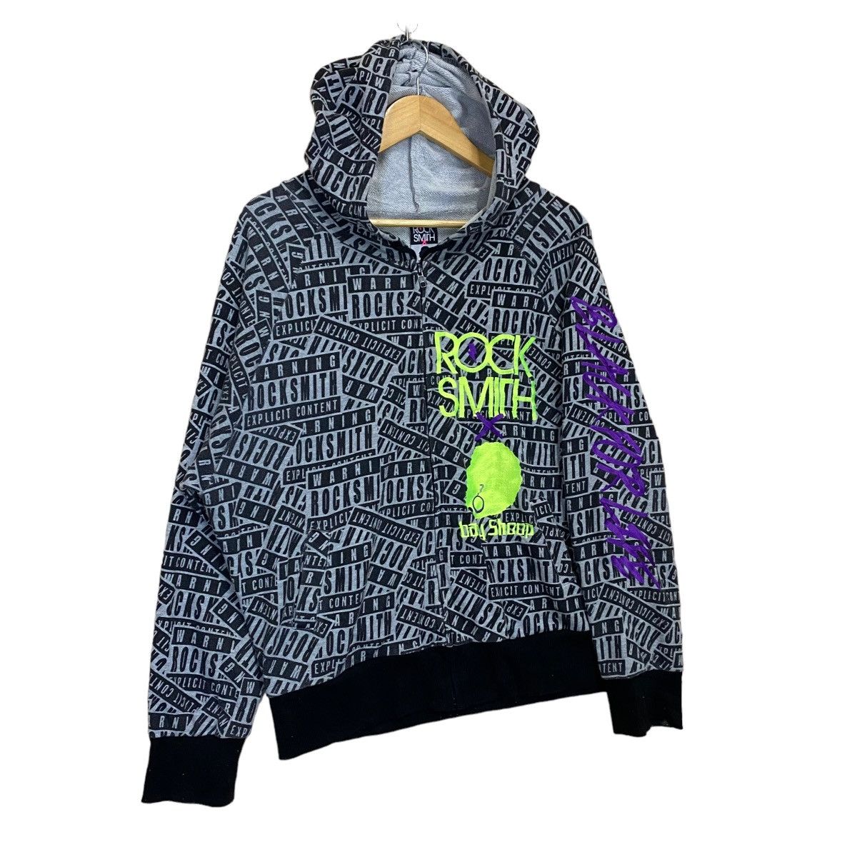 Japanese Brand × Le Grande Bleu (L.G.B.) Rock Smith x Baby Shoop Overprint Zipper Hoodie Size US M / EU 48-50 / 2 - 2 Thumbnail