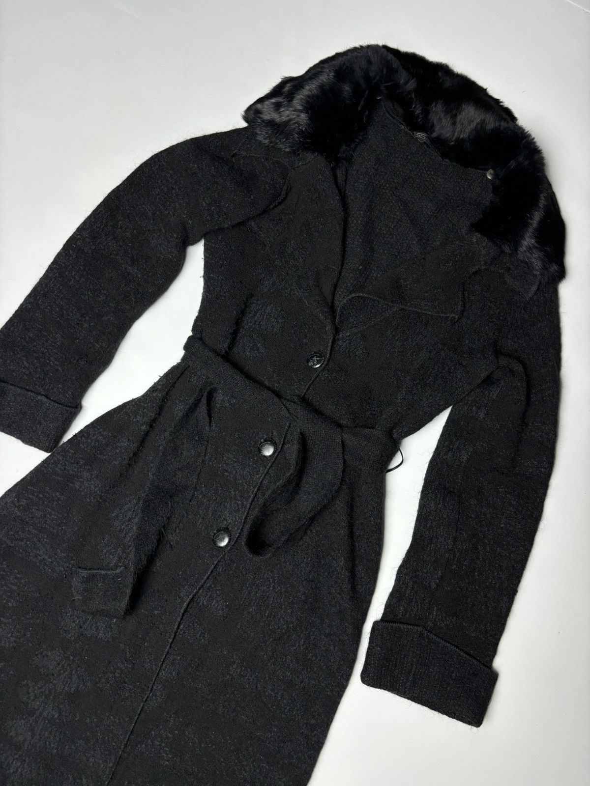 Cavalli Class × Roberto Cavalli RARE 00s ROBERTO CLASS CAVALLI COAT REAL FUR Size M / US 6-8 / IT 42-44 - 6 Thumbnail