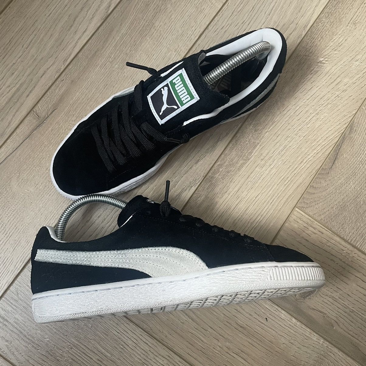 Puma Puma Suede Classic White Black Trainers Size US 7.5 / IT 37.5 - 4 Thumbnail